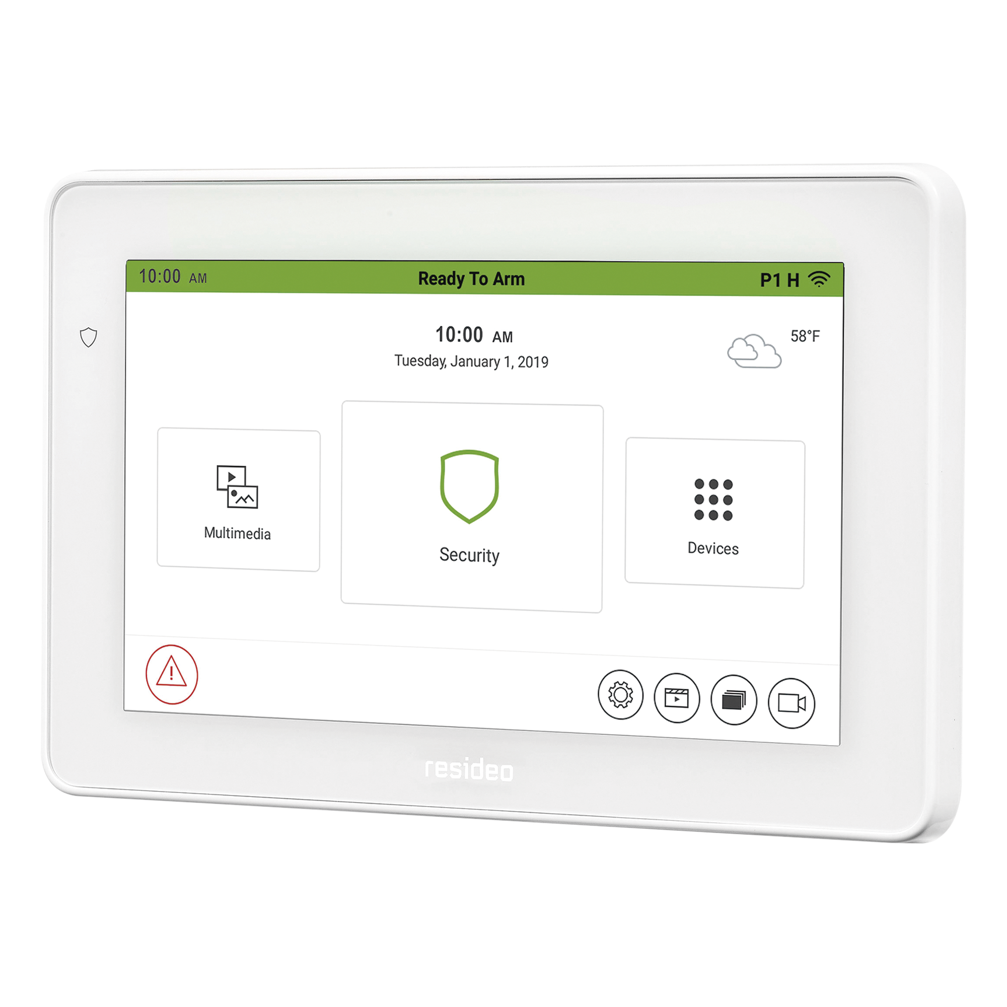 Pantalla Táctil Controladora / 7 Pulgadas WSVGA / Z-Wave Plus / Wi-Fi / 8 Cámaras IP / Compatible VISTA — HONEYWELL HOME RESIDEO · SKU TUXEDOW