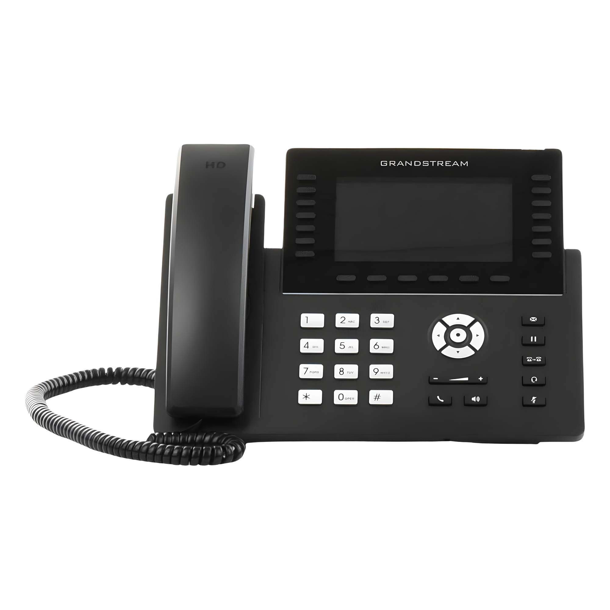 Teléfono IP Carrier-Grade / 14 Líneas SIP / 6 Cuentas / Wi-Fi Dual-Band 802.11ac / Pantalla LCD 5" / Puertos Gigabit / PoE / Audio Full HD Opus