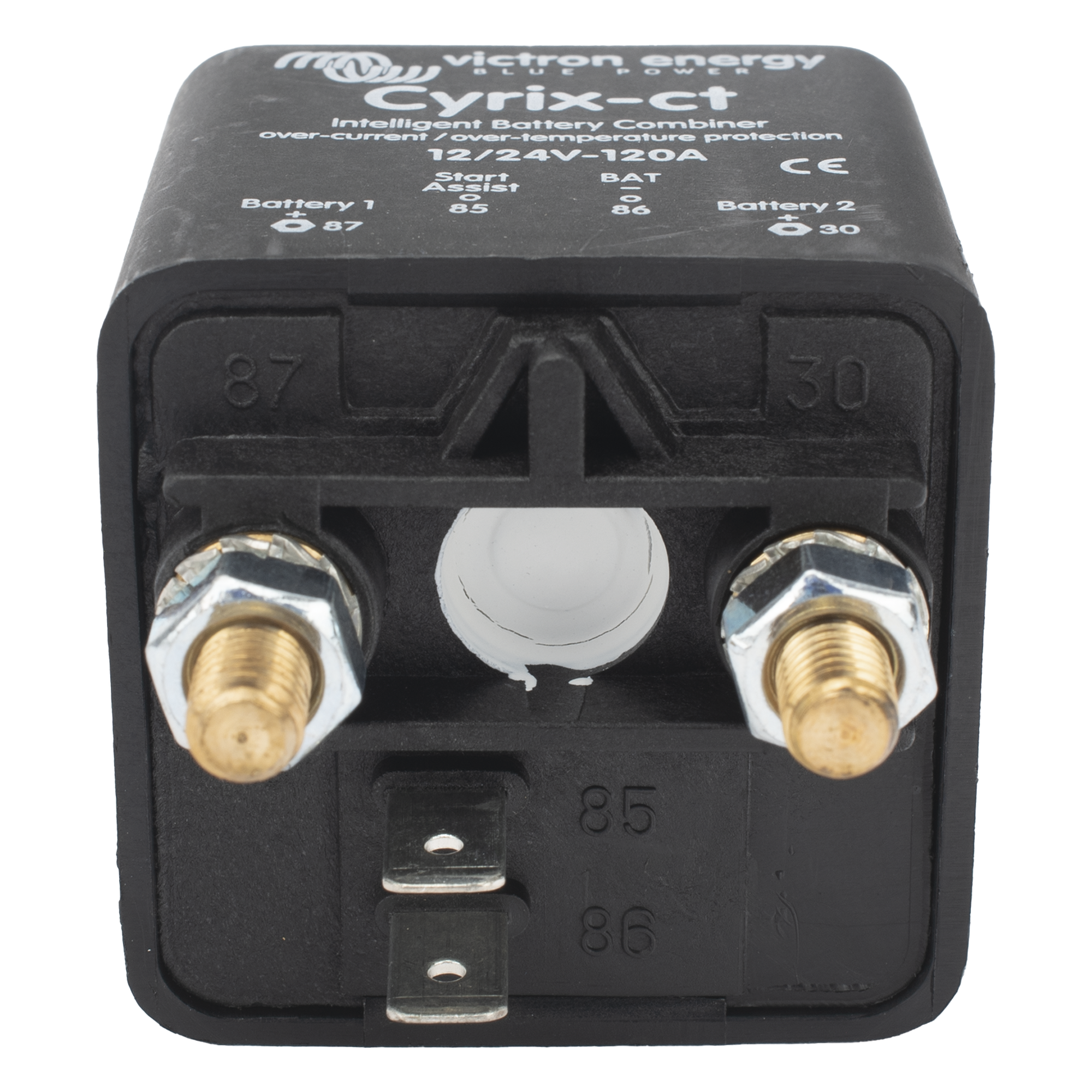 Combinador Inteligente de Baterías / 12/24 V Autorregulado / 120 A / Protección Térmica / StartAssist / Pernos M6 13 mm