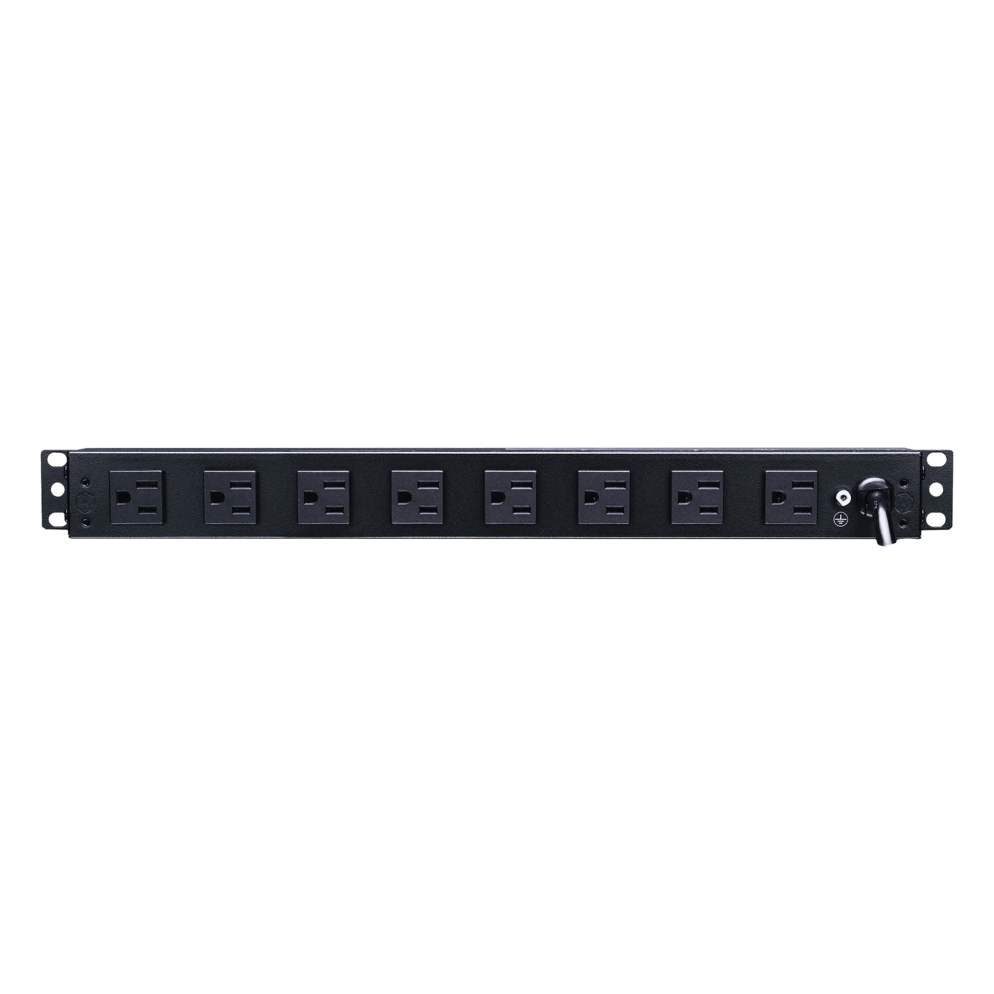 PDU de Montaje en Rack / 10 Salidas NEMA 5-15R / 15 A / 120 Vca / 1UR / 19 in / Protección Contra Sobretensiones — HOFFMAN · SKU DP1N191015S