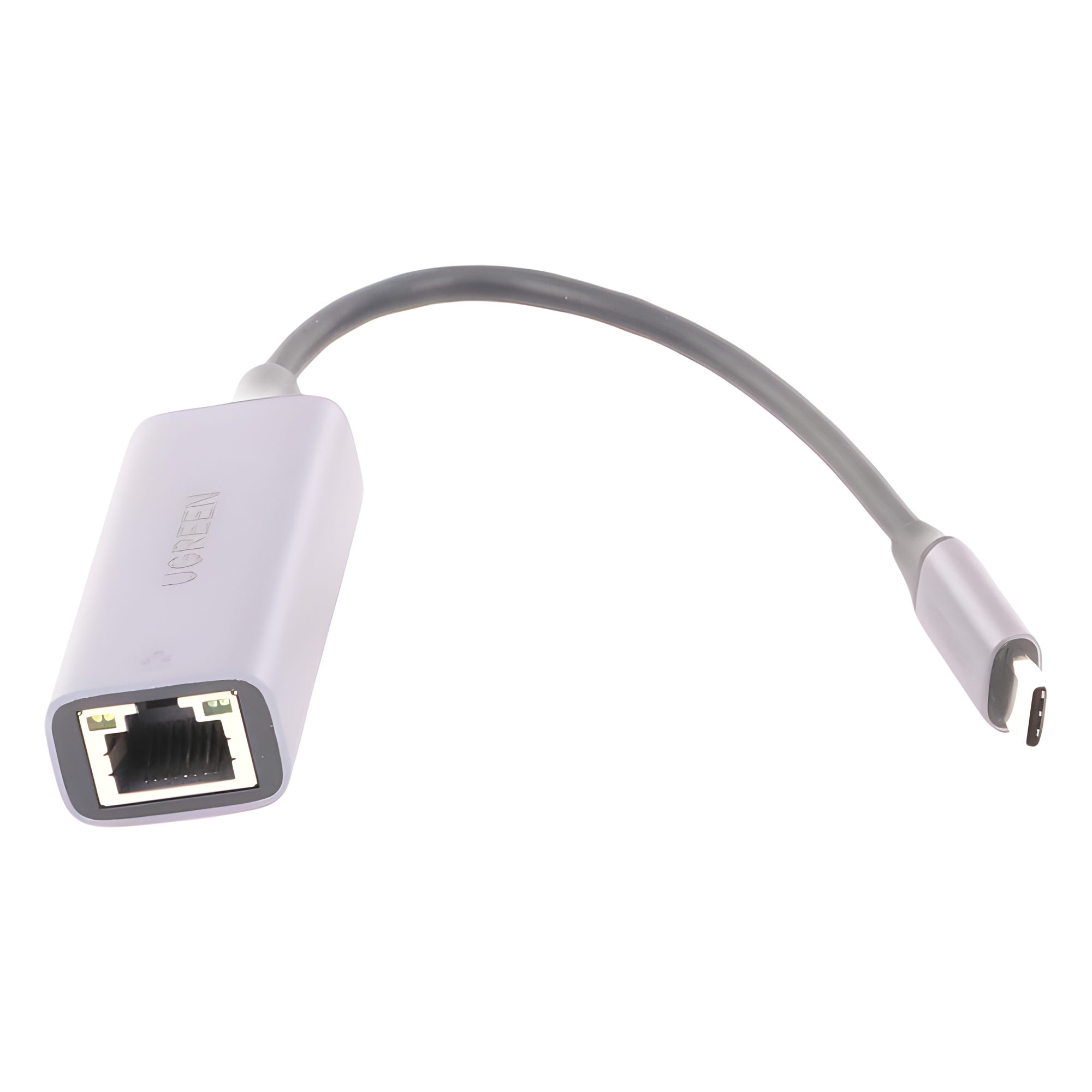 Adaptador de Red USB-C 3.1 (5 Gbps) a RJ45 | Thunderbolt 3 | Admite 10/100/1000 Mbps |  Chip Inteligente | Amplia Compatibilidad | Caja de Aluminio | Longitud del cable 10 cm.