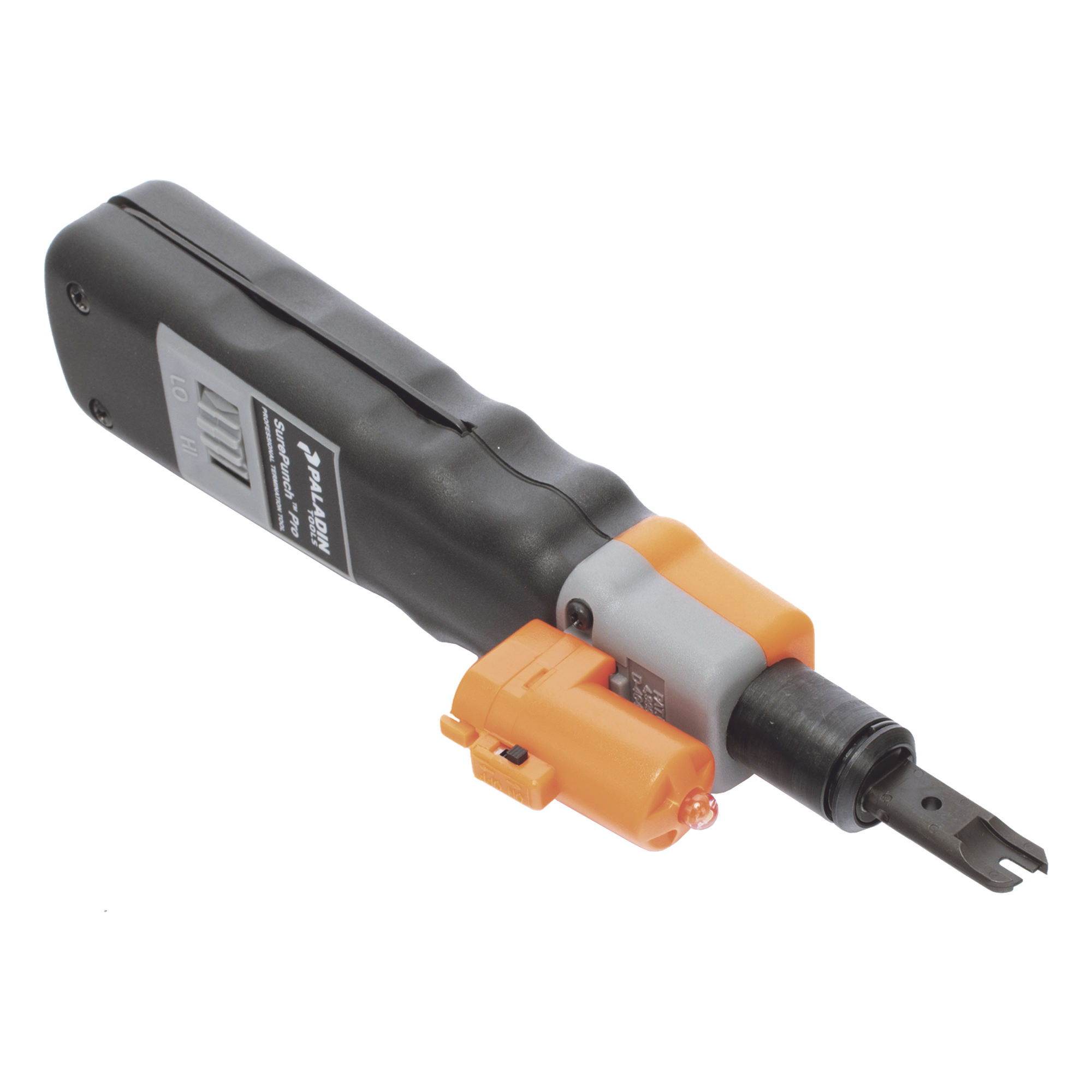 Herramienta de Impacto Punchdown / LED 2200 mcd / Fuerza Ajustable 27.5-37.5 lbs / Compatible Cat.6 23 AWG / Mango Ergonómico — TEMPO · SKU PA3596