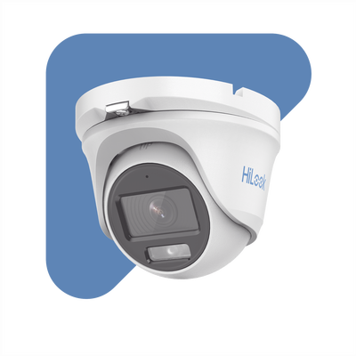 [ColorVu] Turret TURBOHD 1080p / Imagen a color 24/7 / Lente 2.8 mm / Micrófono Integrado / Luz Blanca 20 mts / IP66 / Metálica