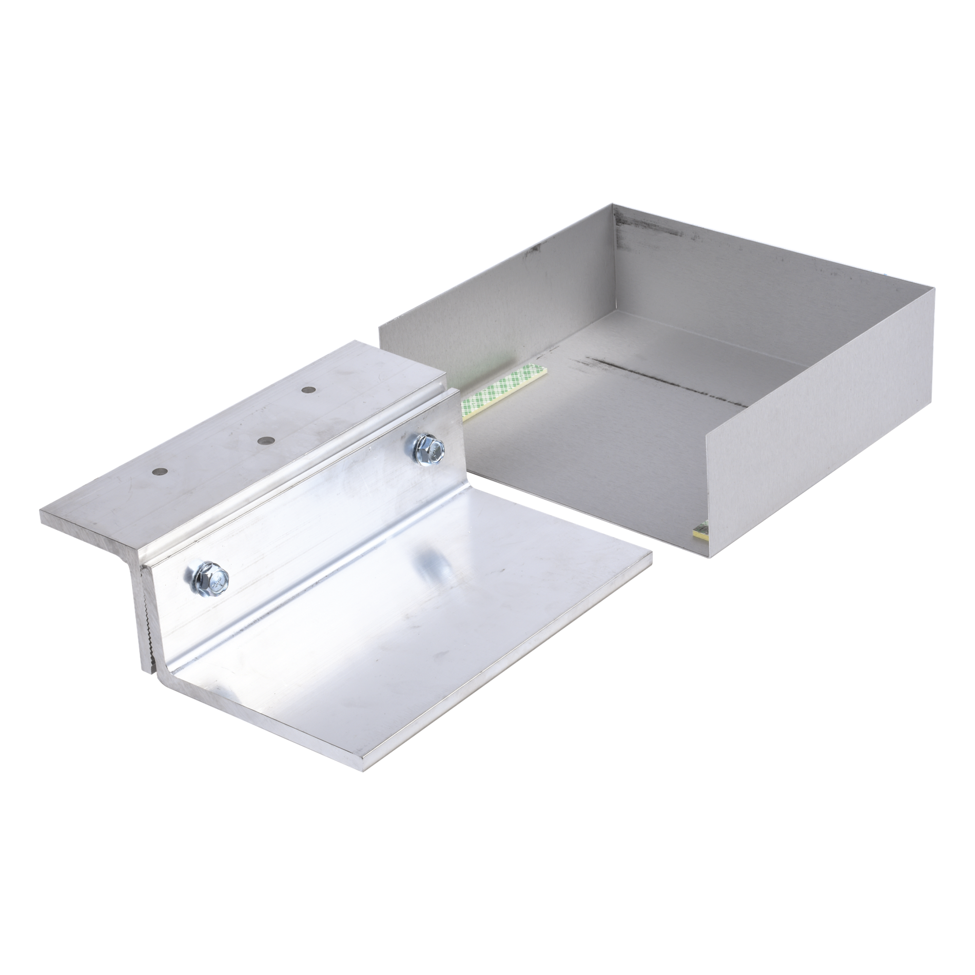 Kit de soporte ajustable / Movimiento lateral 1-1¼" (25-32 mm) / Aberturas 2¼"-3½" (57-89 mm) / Aluminio anodizado / 8½" (216 mm) de longitud / Puertas batientes — SECURITRON-ASSA ABLOY · SKU ZA-32/62CL
