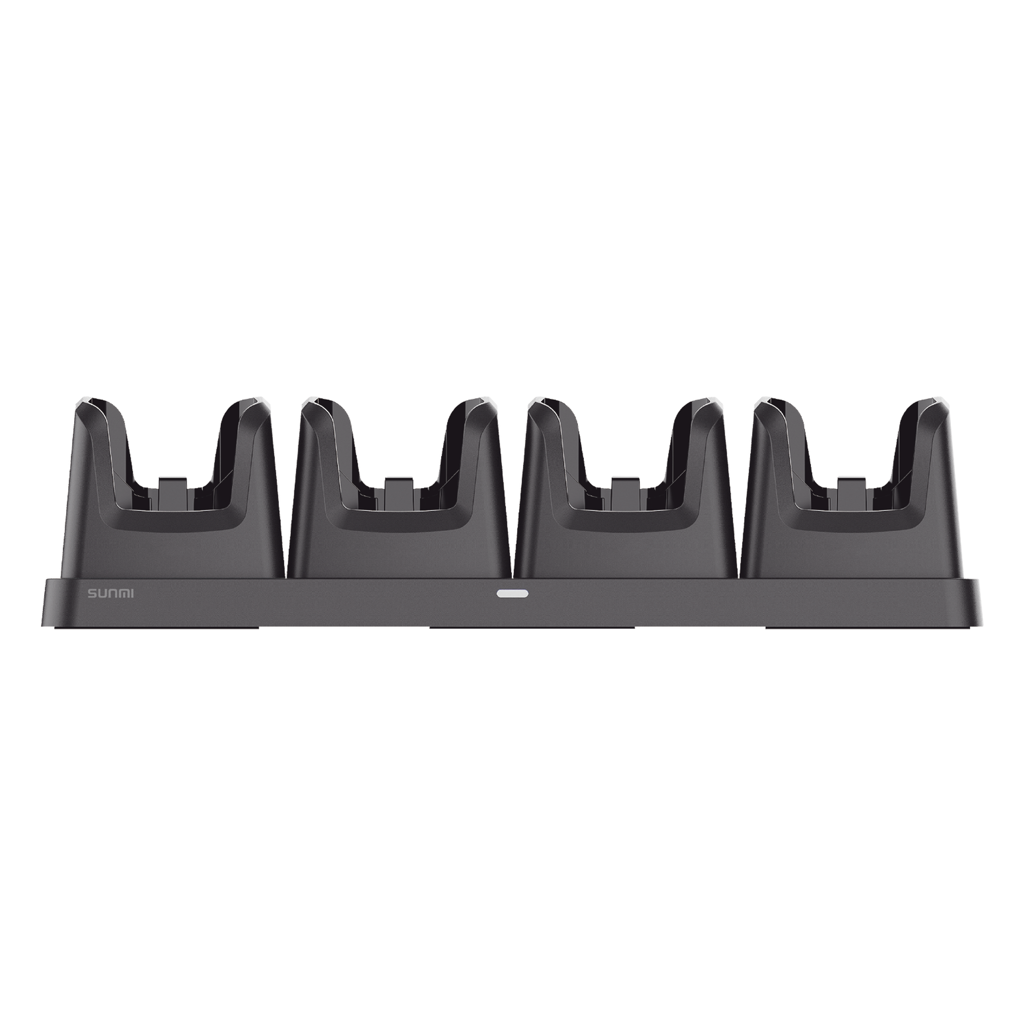 Base de Carga 4 Bahías / Tecnología 2-Pin / Indicador LED / 460x130x112.2 mm (18.1x5.1x4.4 in) / Certificaciones CE, FCC, RoHS — SUNMI · SKU L2S4SLOTCH