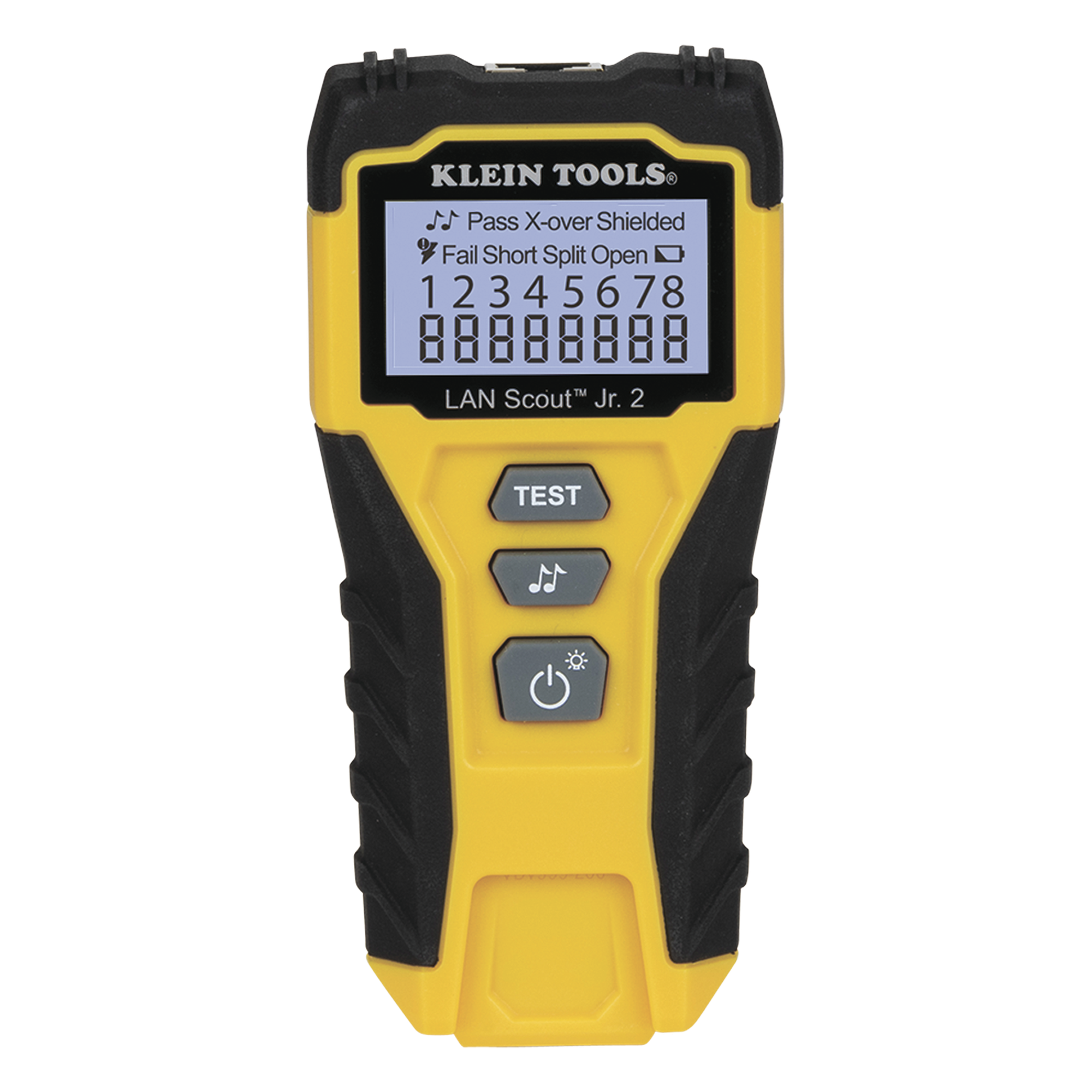 Tester de Cable LAN / Pantalla LCD Retroiluminada / Detección de Fallas Múltiples / Generador de Tono / Cat3 a Cat7 / Blindaje y No Blindaje — KLEIN TOOLS · SKU VDV526200