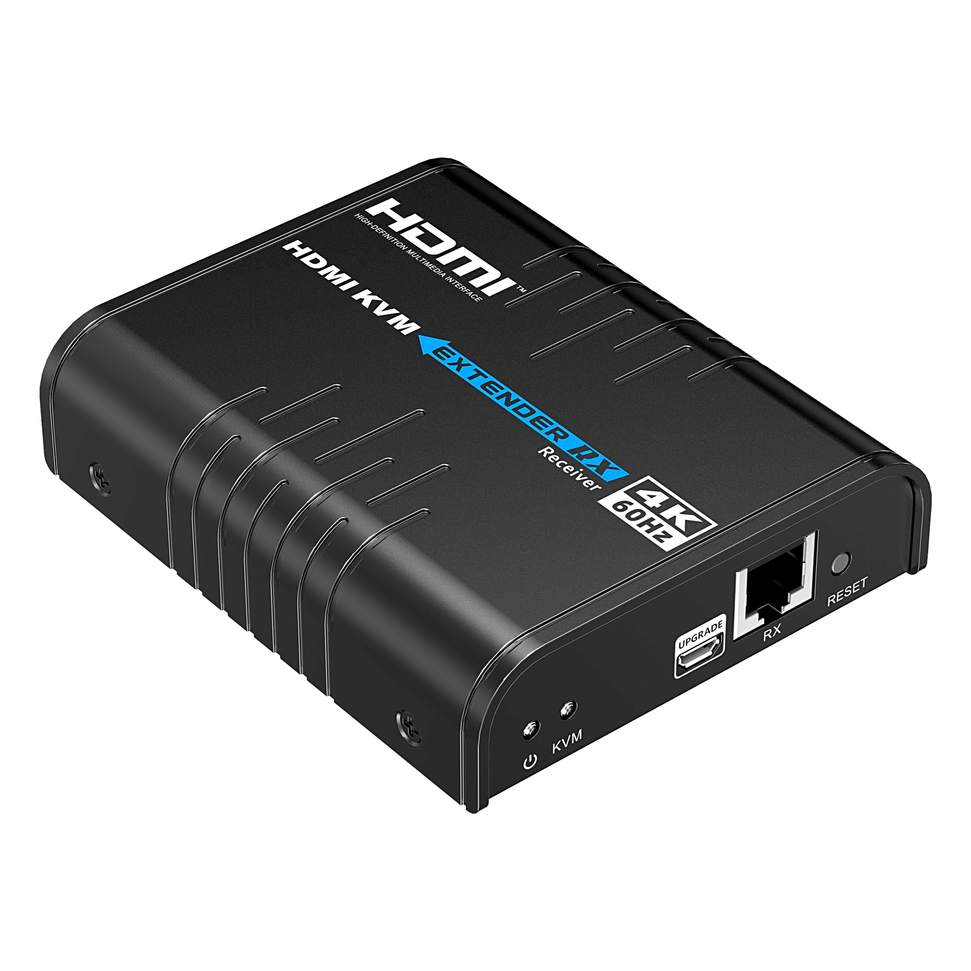 Receptor KVM HDMI / 4K 60 Hz / Extensión 120 m (393.7 ft) / 18 Gbps / IPColor Stream / USB HID / HDCP 2.2