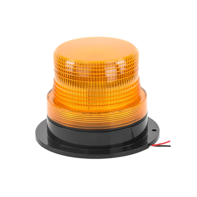 Burbuja brillante  de Larga Vida Útil con 8 LEDs, color ámbar, domo ámbar, 12Vcd
