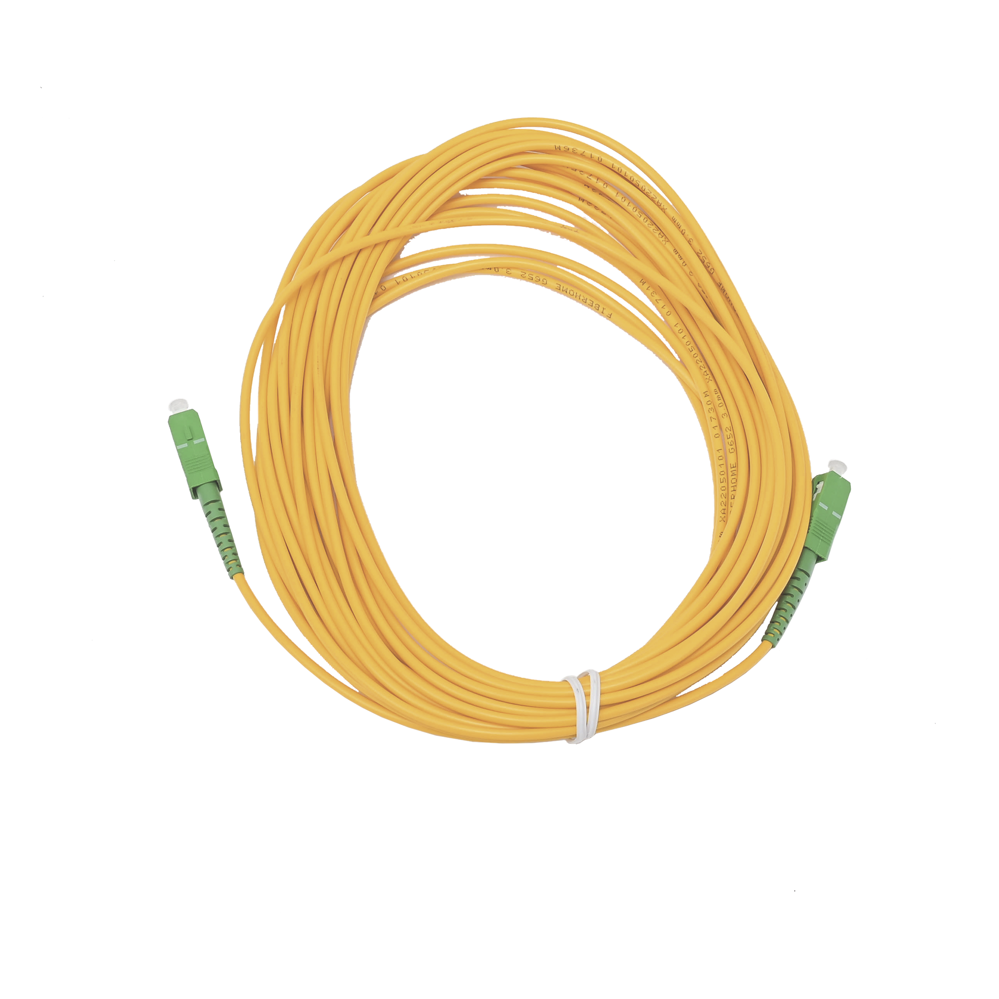Jumper de Fibra Óptica / Monomodo G.652D / SC/APC-SC/APC / Simplex / 10 m (32.81 ft) / Forro 3 mm