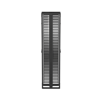 Organizador Vertical PatchRunner™, Doble (Frontal y Posterior), Para Rack Abierto de 45 Unidades, 10in de Ancho, Color Negro
