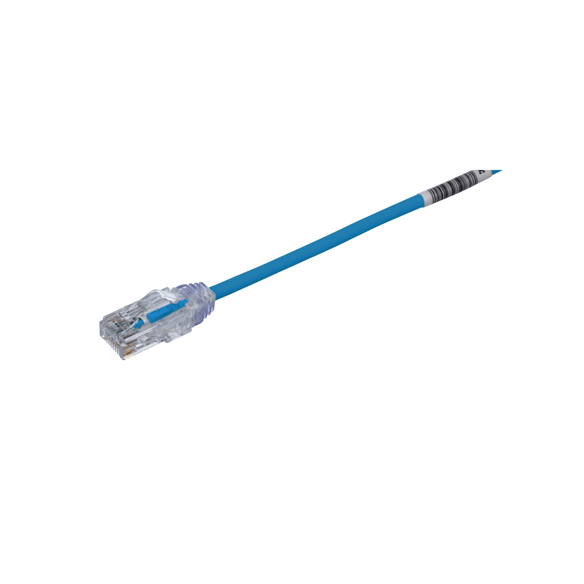 Cable de Parcheo TX6, UTP Cat6, Diámetro Reducido (28AWG), Color Azul, 30.48 Metros (100 Pies)