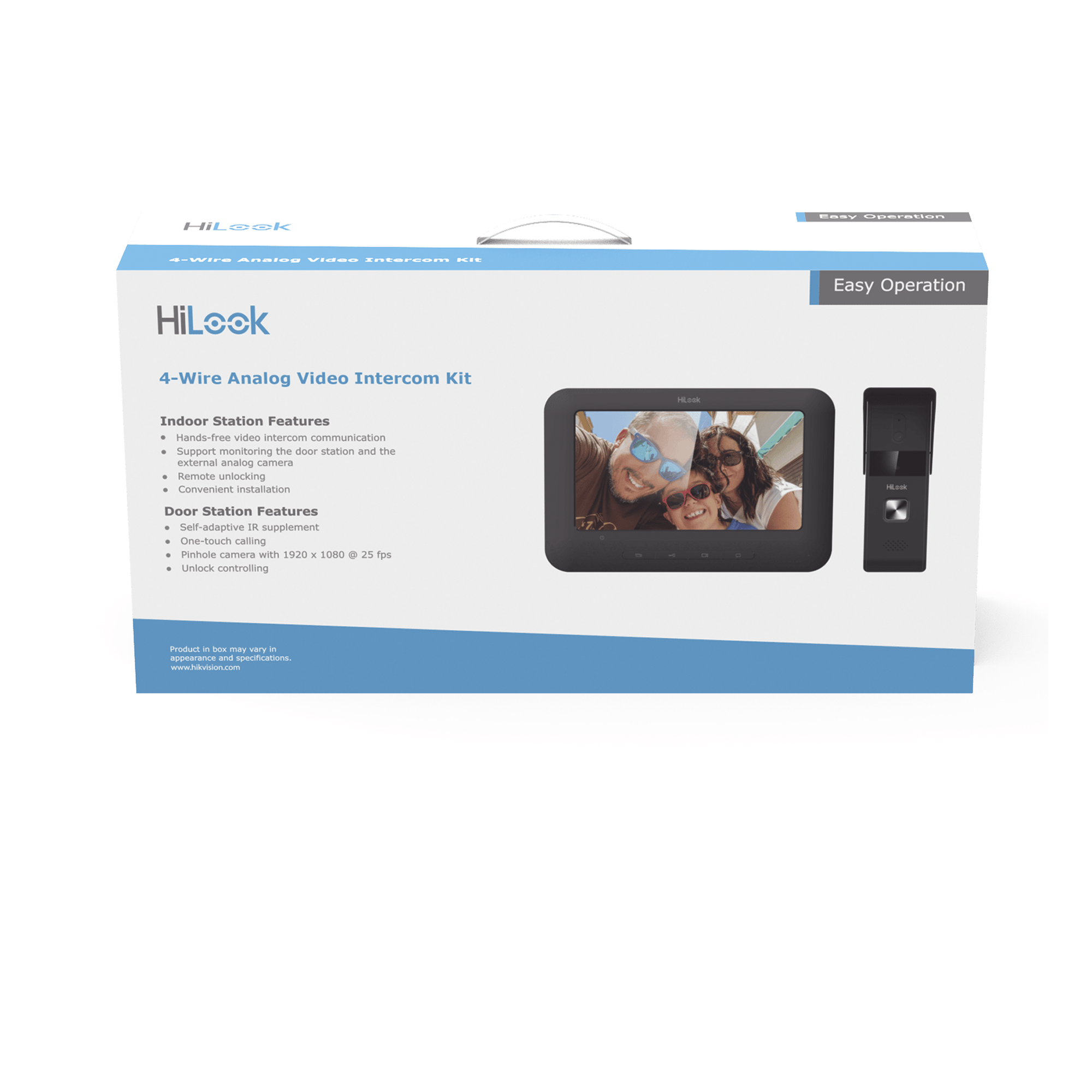 Kit de Videoportero Analógico / Pantalla LCD 7" / Frente de Calle IP65 / Visión Nocturna IR 2 m (6.6 ft) / Audio Bidireccional / Salida de Relé — HiLook by HIKVISION · SKU VI-K13P