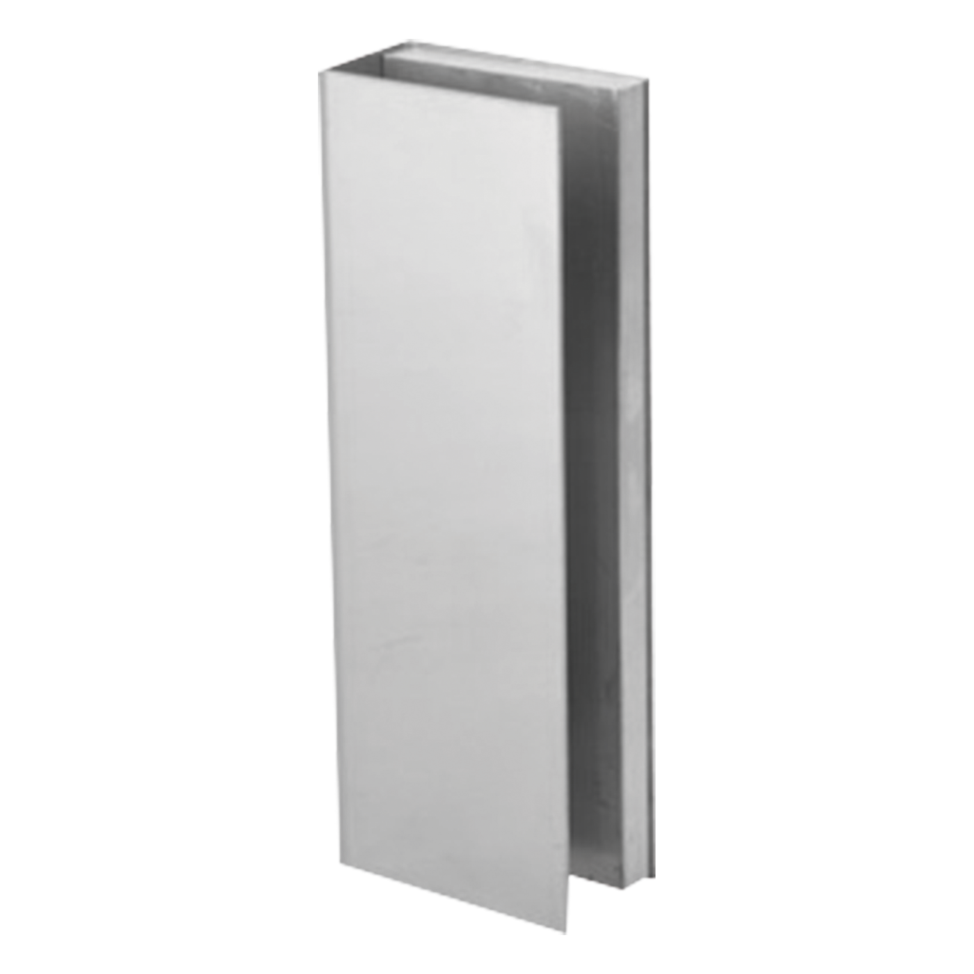 Bracket de Montaje Tipo U / Puertas de Vidrio 3/4" (19.1 mm) / Chapas Magnéticas 600 a 1200 lbs / Ajuste por Opresores / Aluminio Anodizado — RCI - DORMAKABA · SKU GB-8134