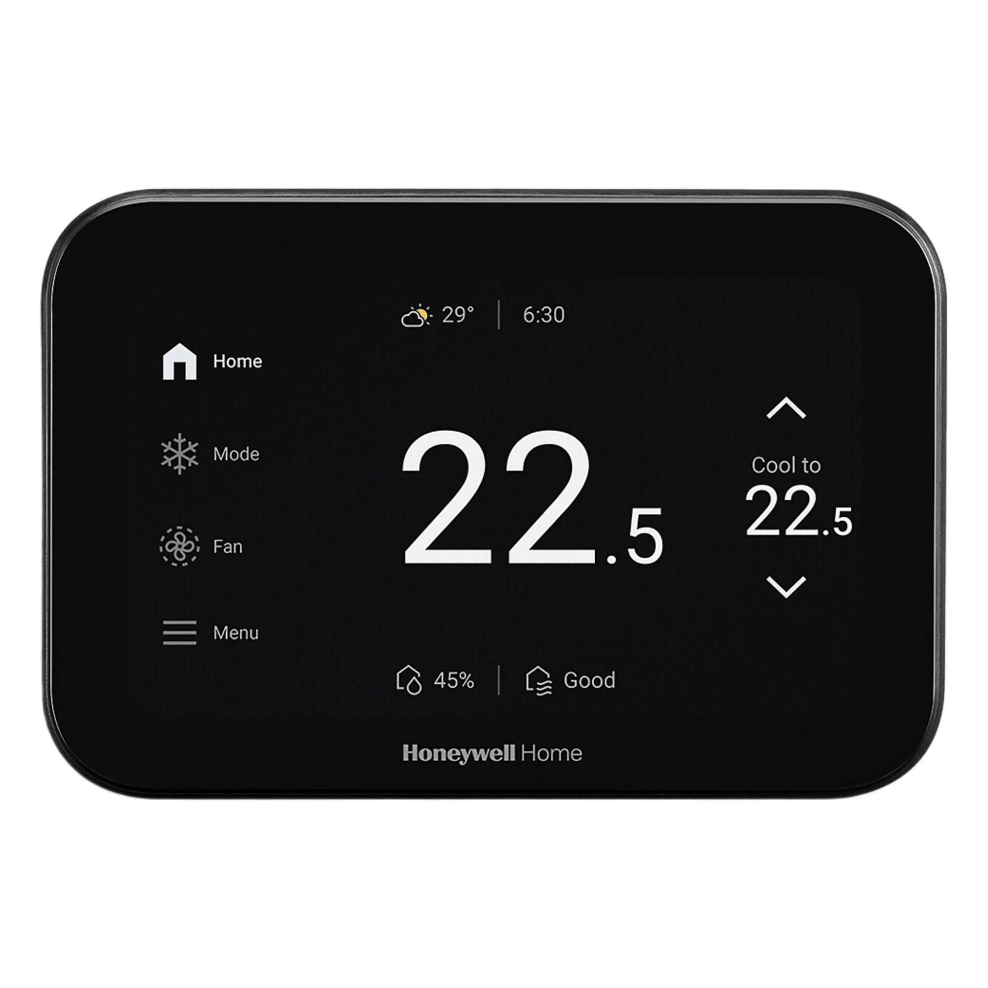 Termostato Inteligente / Pantalla Táctil 5" / Control IAQ / 4H/2C Bomba de Calor / Wi-Fi Bluetooth Matter / Sensor Ocupación — HONEYWELL HOME RESIDEO · SKU THX1200B6