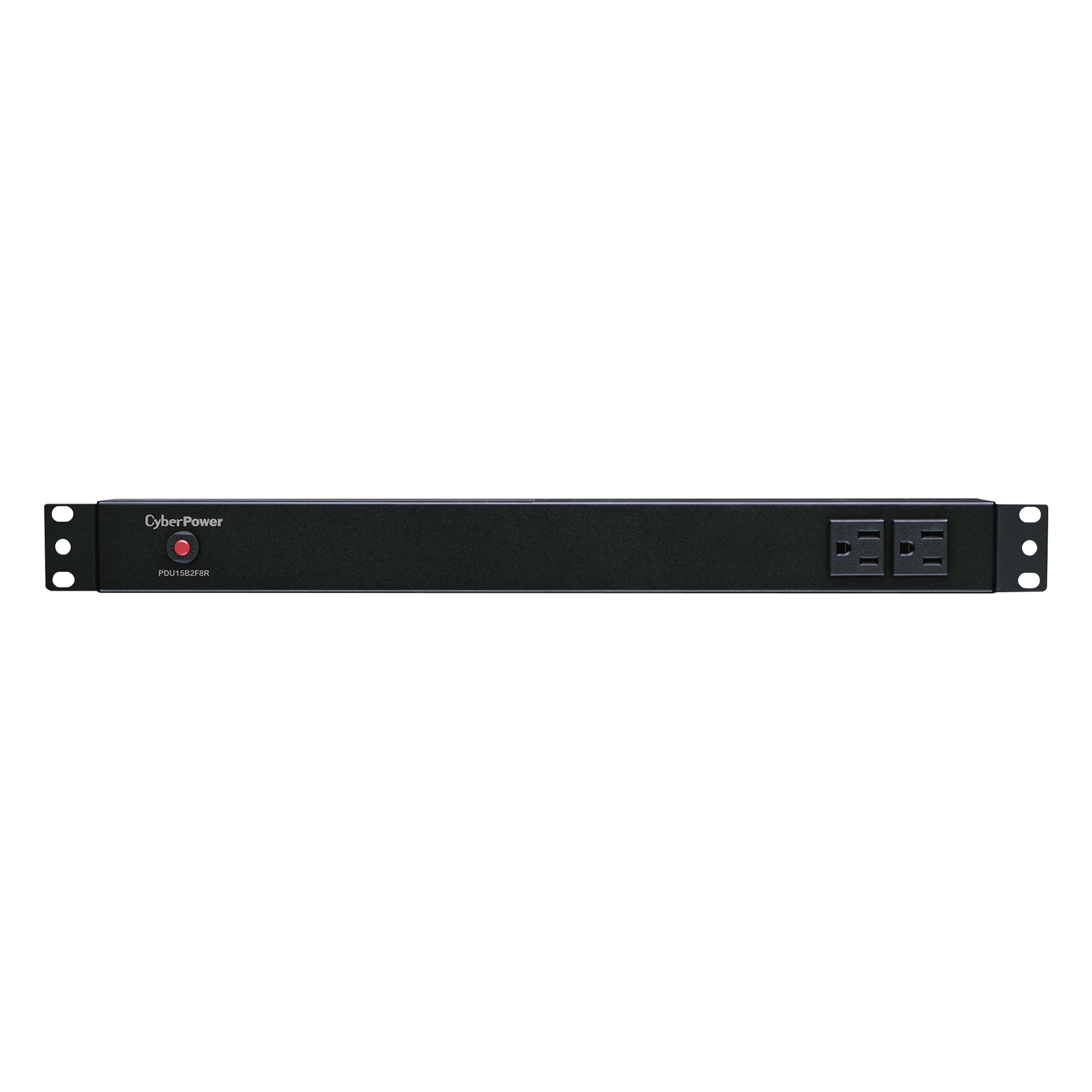 PDU Básico Para Distribución de Energía, Con 8 Tomas NEMA 5-15R Traseras y 2 Tomas 5-15R Frontales, 1UR, 15 Amp, 120 Vca