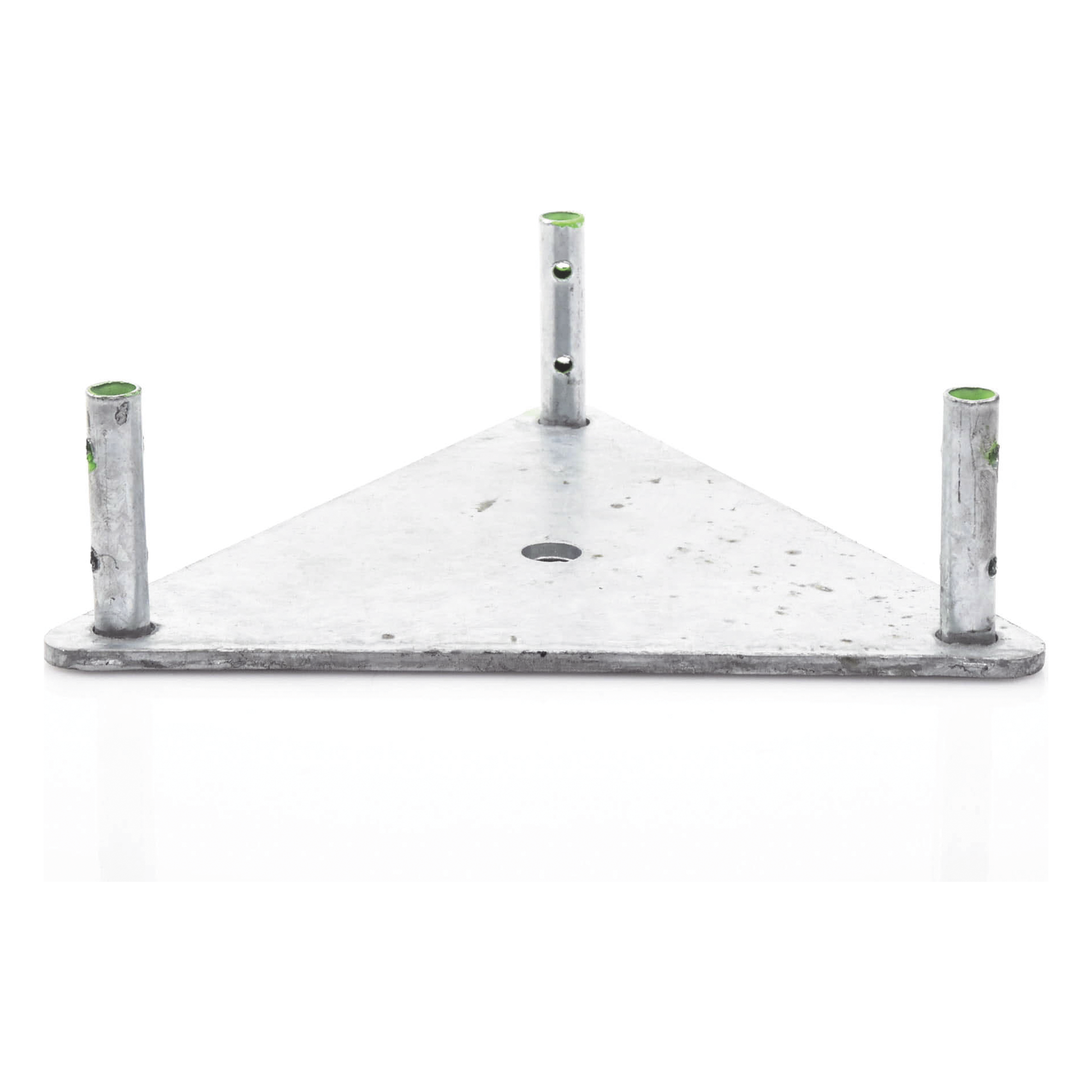 Base para Torre / Placa de Acero 1/4' / Niple 3/4' Galvanizado / Concreto Estructurado / Compatible TZ30