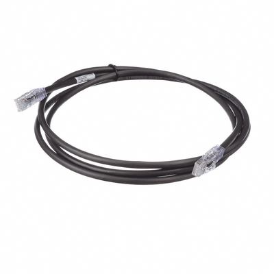 Cable de Parcheo UTP, Cat6A, 24 AWG, CM, Color Negro, 2.13 Metros (7 Pies)