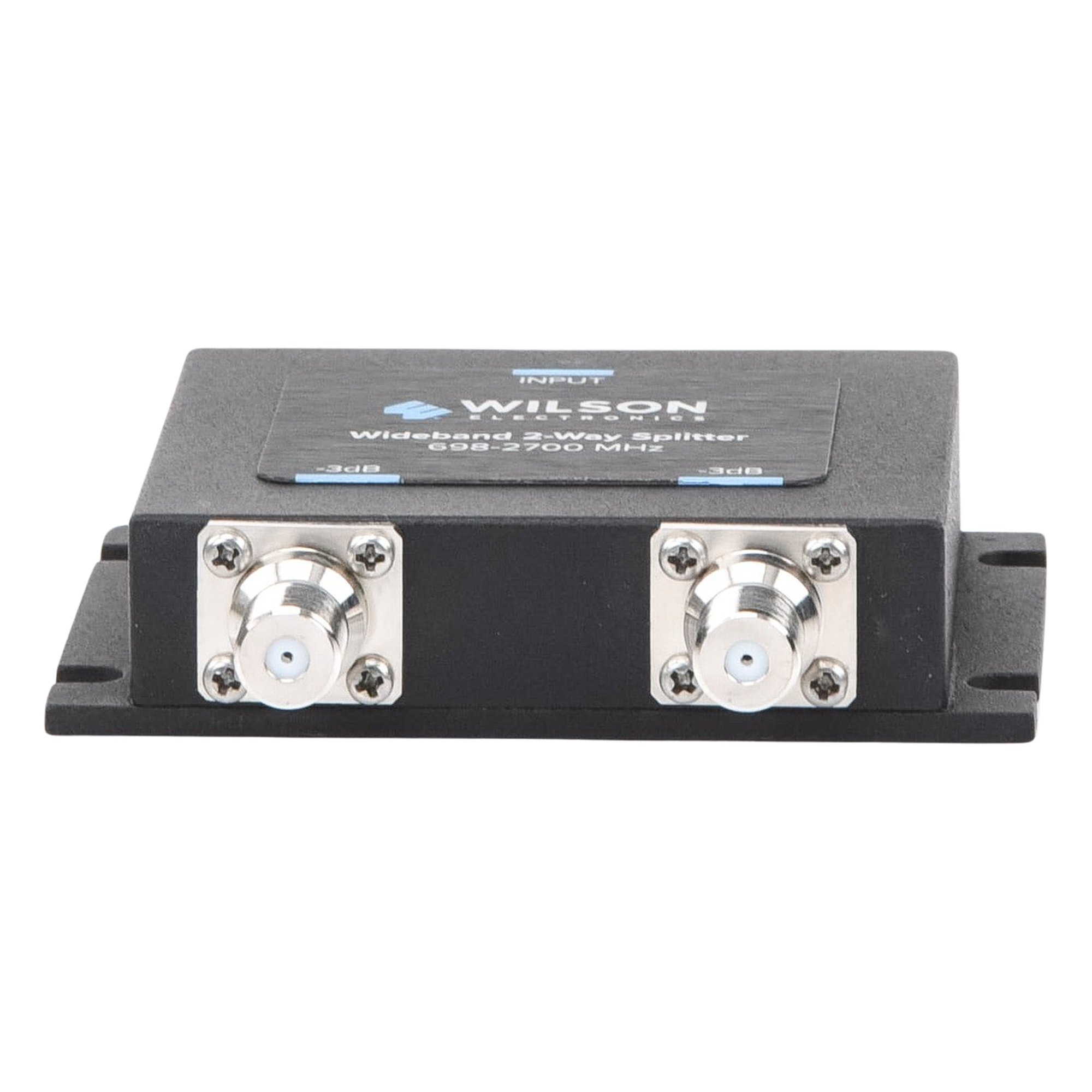 Divisor de Potencia Coaxial 2 Vías / 698-2700 MHz / 75 Ohm / Pérdida por División 3 dB / Aislamiento ≥20 dB / Conector F-hembra / Microstrip
