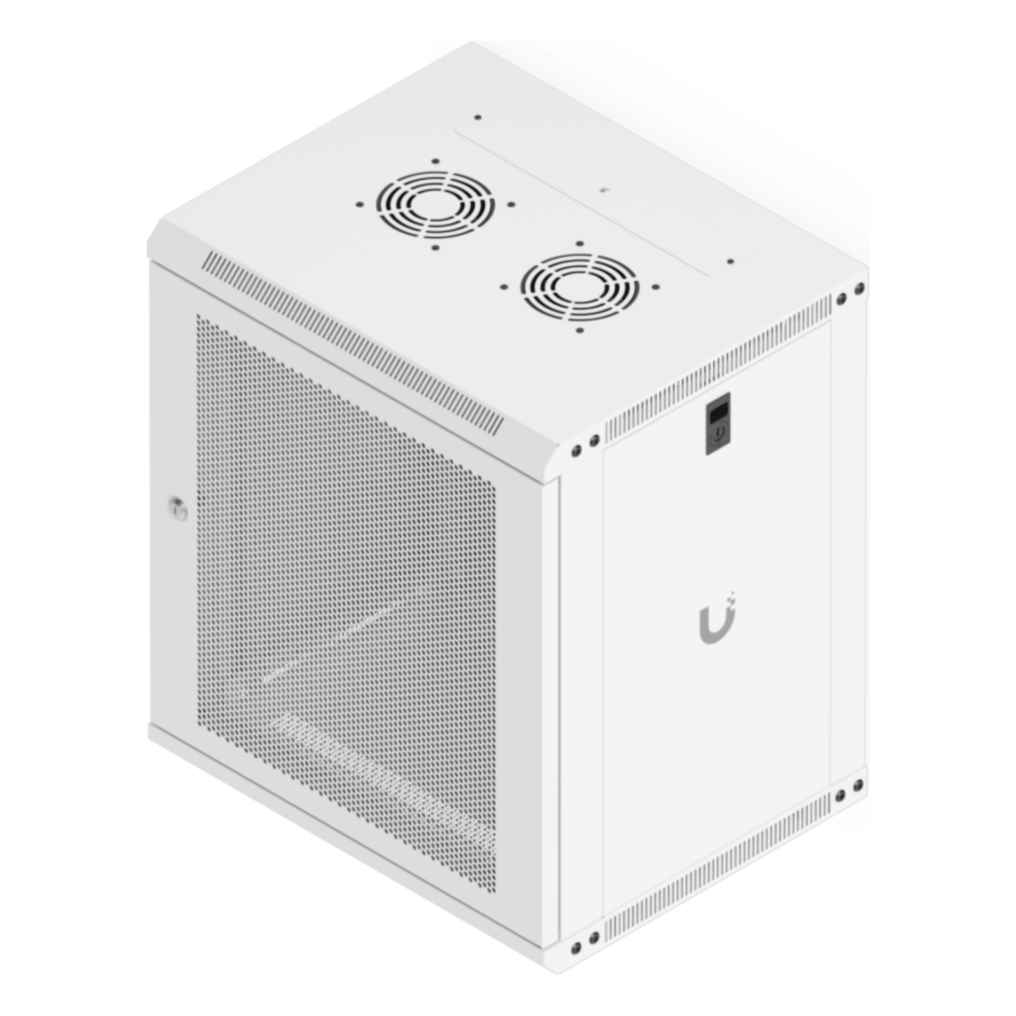 Gabinete Rack 12U / 550x450 mm / Montaje Pared / Puerta Perforada / 2 pies (635 mm) Alto