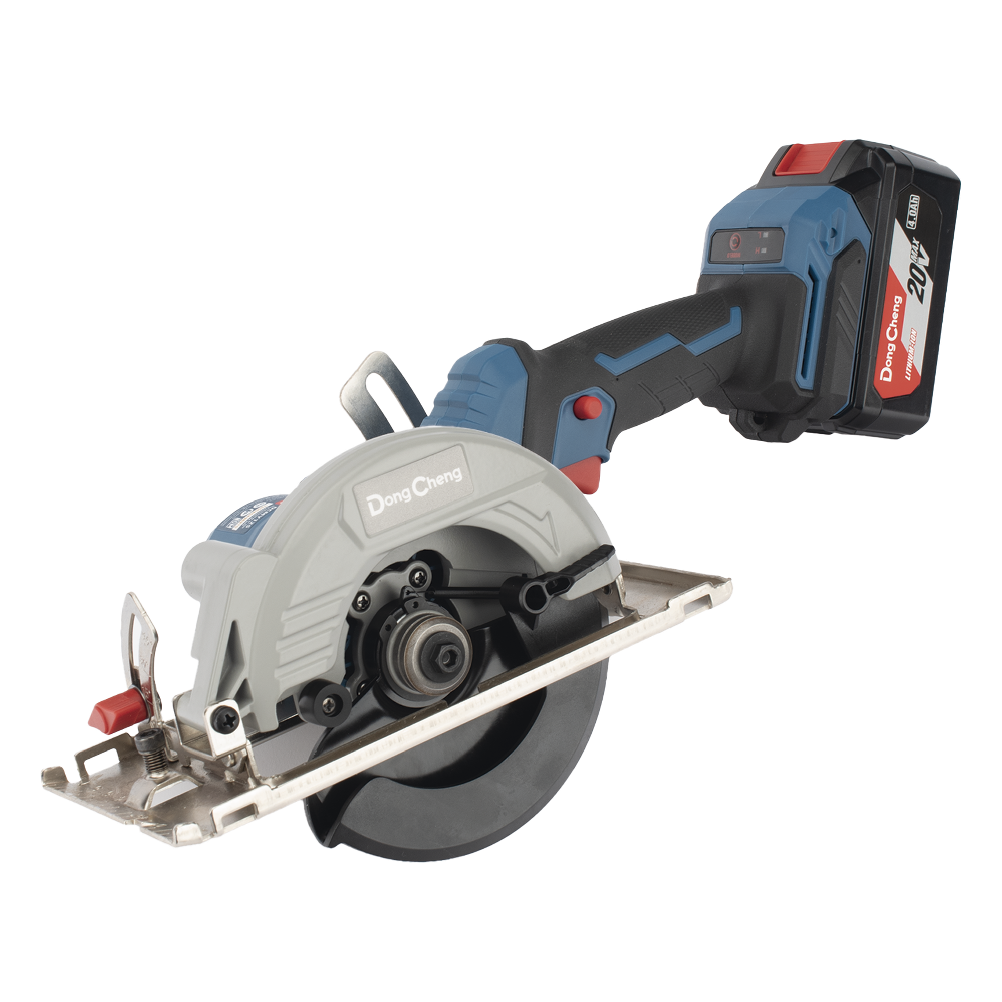 Sierra Circular Inalámbrica / 20V / Motor Brushless / 2 Velocidades 4,200-6,700 rpm / Disco 5 in / 2.4 kg — DONGCHENG · SKU DCMY-125-DM
