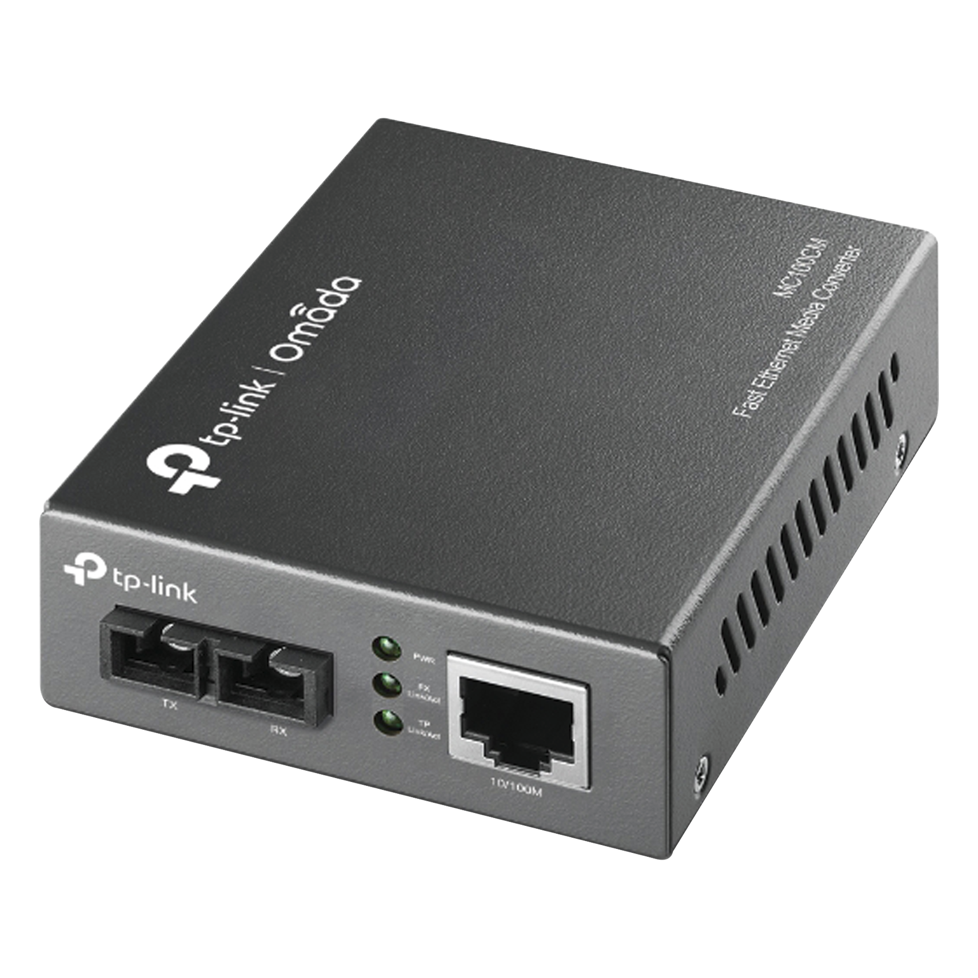 Convertidor de Medios / Fibra Multimodo SC / RJ45 10/100 Mbps / 100 Mbps / Alcance 2 km / Plug and Play — TP-LINK · SKU MC100CM