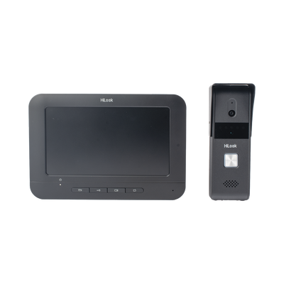 Kit de Videoportero Analógico con Pantalla LCD a Color de 7" / Frente de Calle para Exterior IP65 / Salida de Relevador 