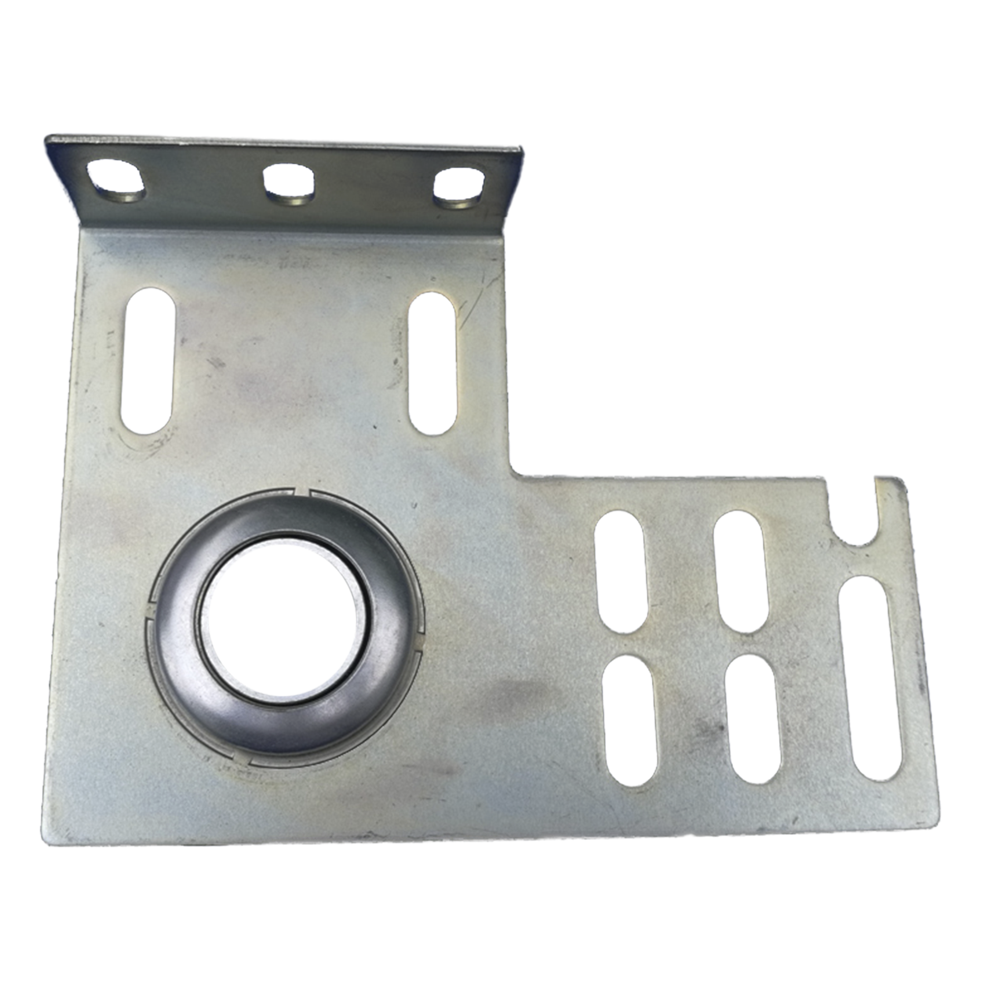 Soporte de balero lateral / Puertas de garaje 8' a 20' / Par izquierdo y derecho / Material de alta resistencia — ACCESSPRO · SKU SOP-LATERAL