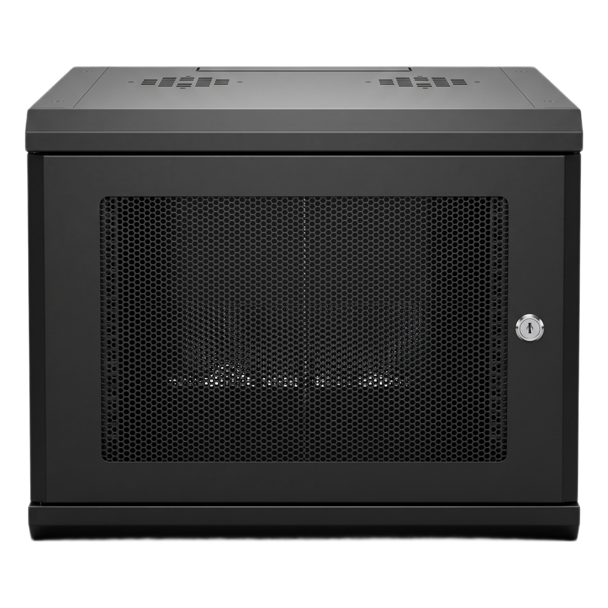 Gabinete Rack 19 Pulgadas / 4U / Montaje Pared / Capacidad 100 kg / Acero Calibre 20 / Profundidad 606 mm (23.9 in) — LINKEDPRO · SKU SR-19-04-GN3P