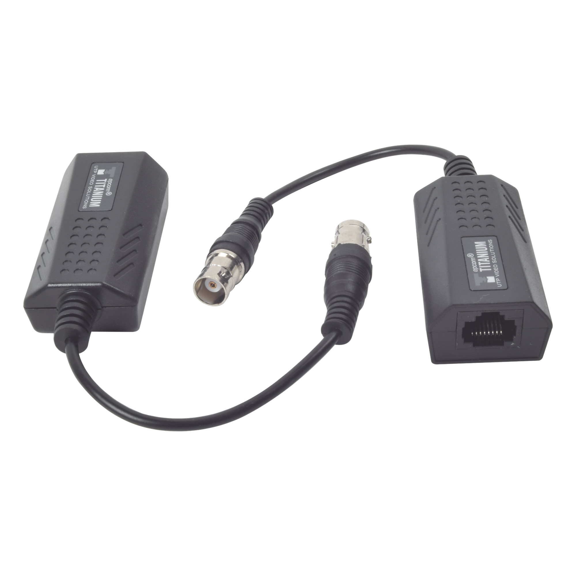 Kit EXTENSOR IP por cable CABLE COAXIAL para distancias de HASTA 200 m / REUTILIZA EL CABLEADO EXISTENTE PARA CONECTAR CÁMARAS IP / No Requiere Energía / Transmisión en Tiempo Real / Protección Contra Sobretensiones Incorporada