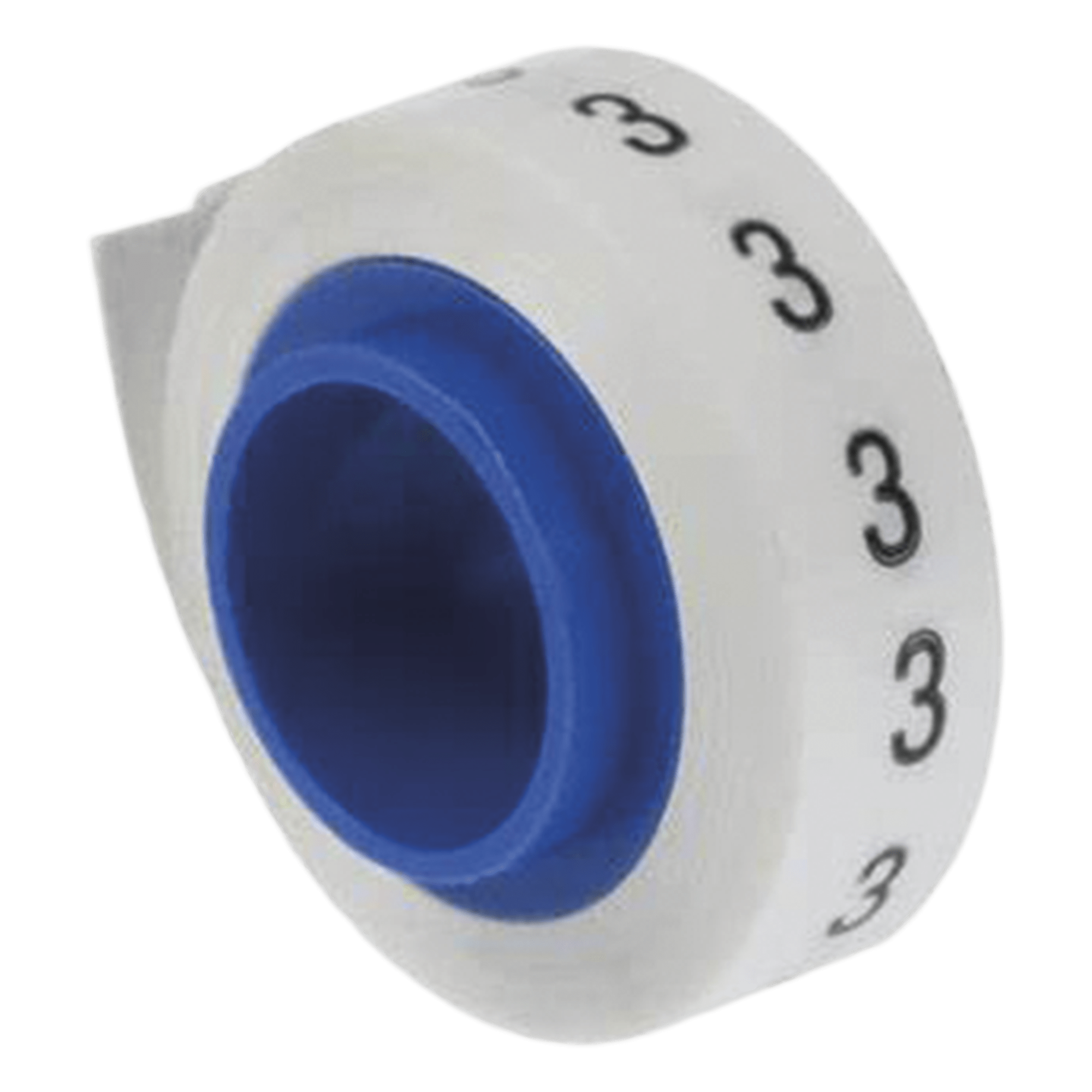 Rollo de Etiquetas Marcadoras / Pre-Impresas Número 3 / Poliéster Blanco / 2.4 m (7.87 pies) — PANDUIT · SKU PMDR-3