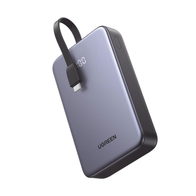 Power Bank / 20000 mAh (74 Wh) / Salida 30 W / Carga 3 Dispositivos Simultáneos / Pantalla LED Digital / Apto para Viaje Aéreo — UGREEN · SKU 45762