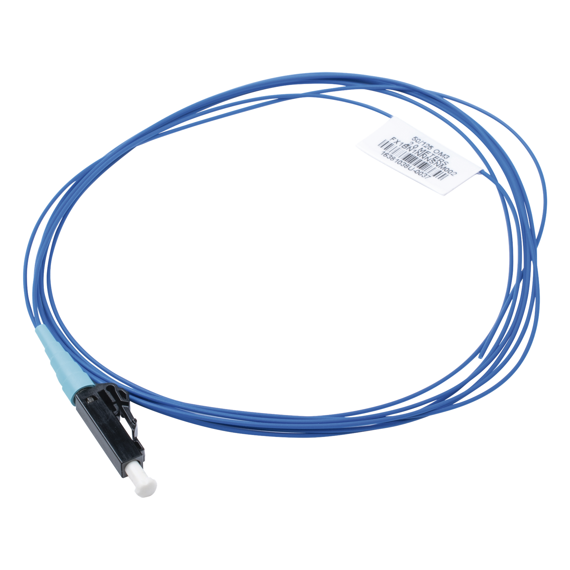 Pigtail de Fibra Óptica / LC Simplex / OM4 50/125 / 900μm / Aqua / 1 Metro (3.28 Pies) — PANDUIT · SKU FZ1BN1NNNSNM001