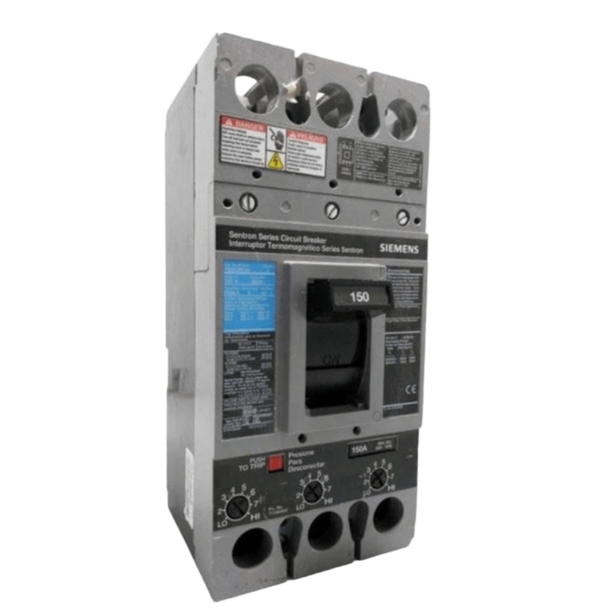 Interruptor Termomagnético / 600V CA / 3 Polos / 175A / Capacidad Interruptiva 35kA / Zapatas Principales — SIEMENS · SKU FXD63B175L