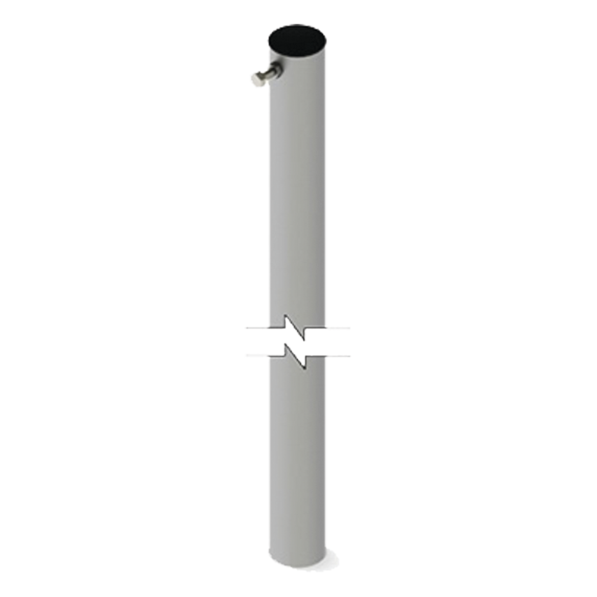 Sección de Mástil Telescópico / 3 m (9.8 ft) de Altura / Diámetro 1-3/4" (44.45 mm) / Acero Galvanizado Calibre 20 / Uso Exterior — SYSCOM TOWERS · SKU SLM-S4G