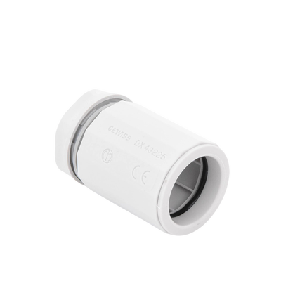 Conector de tubería rígida a caja (Racor), PVC Auto-extinguible, de 25 mm