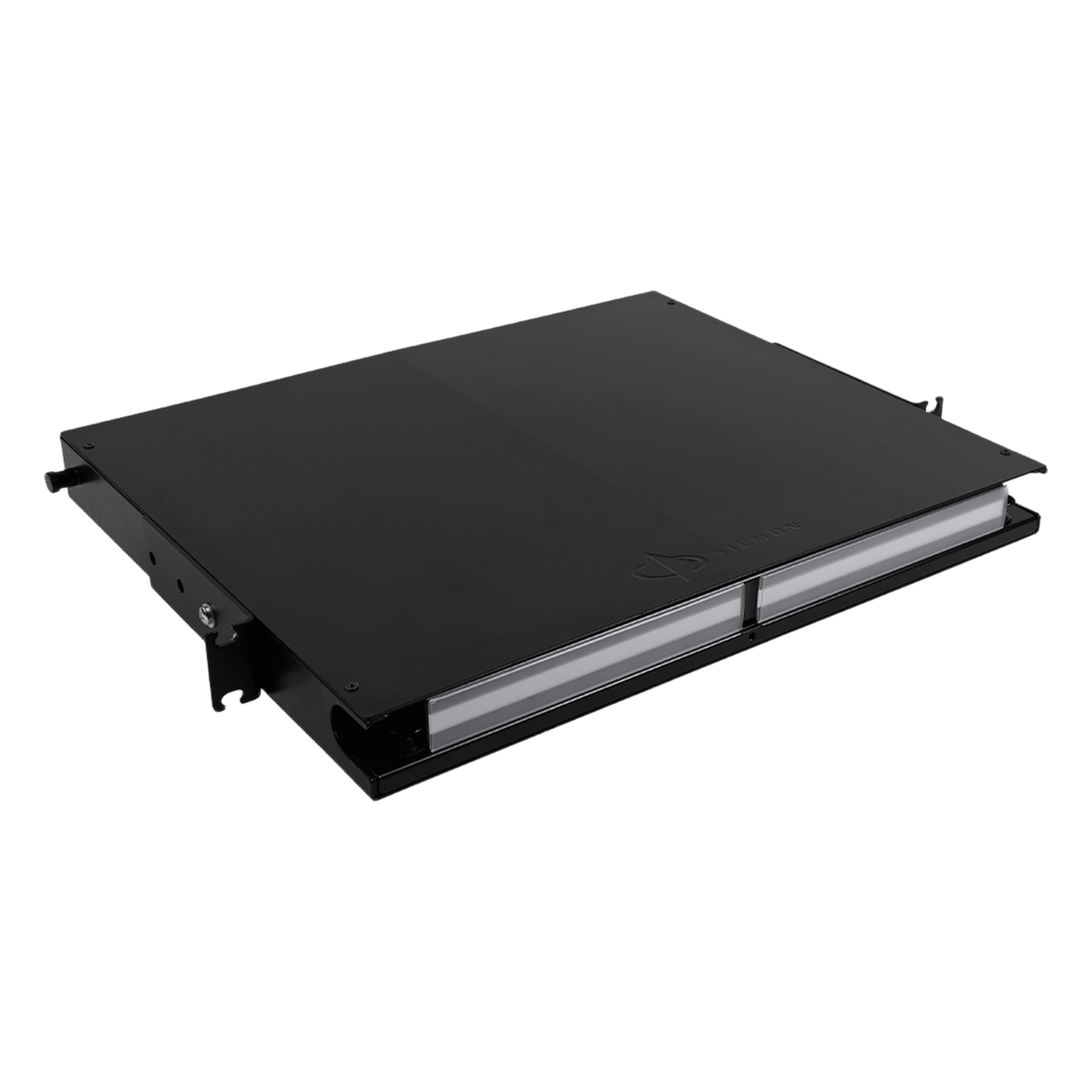 Distribuidor de Fibra Óptica de Alta Densidad / 96 Fibras / 1 UR / Bandeja Deslizable / 19 Pulgadas (0.48 m) — SIEMON · SKU LVE-1U-MD-T01A