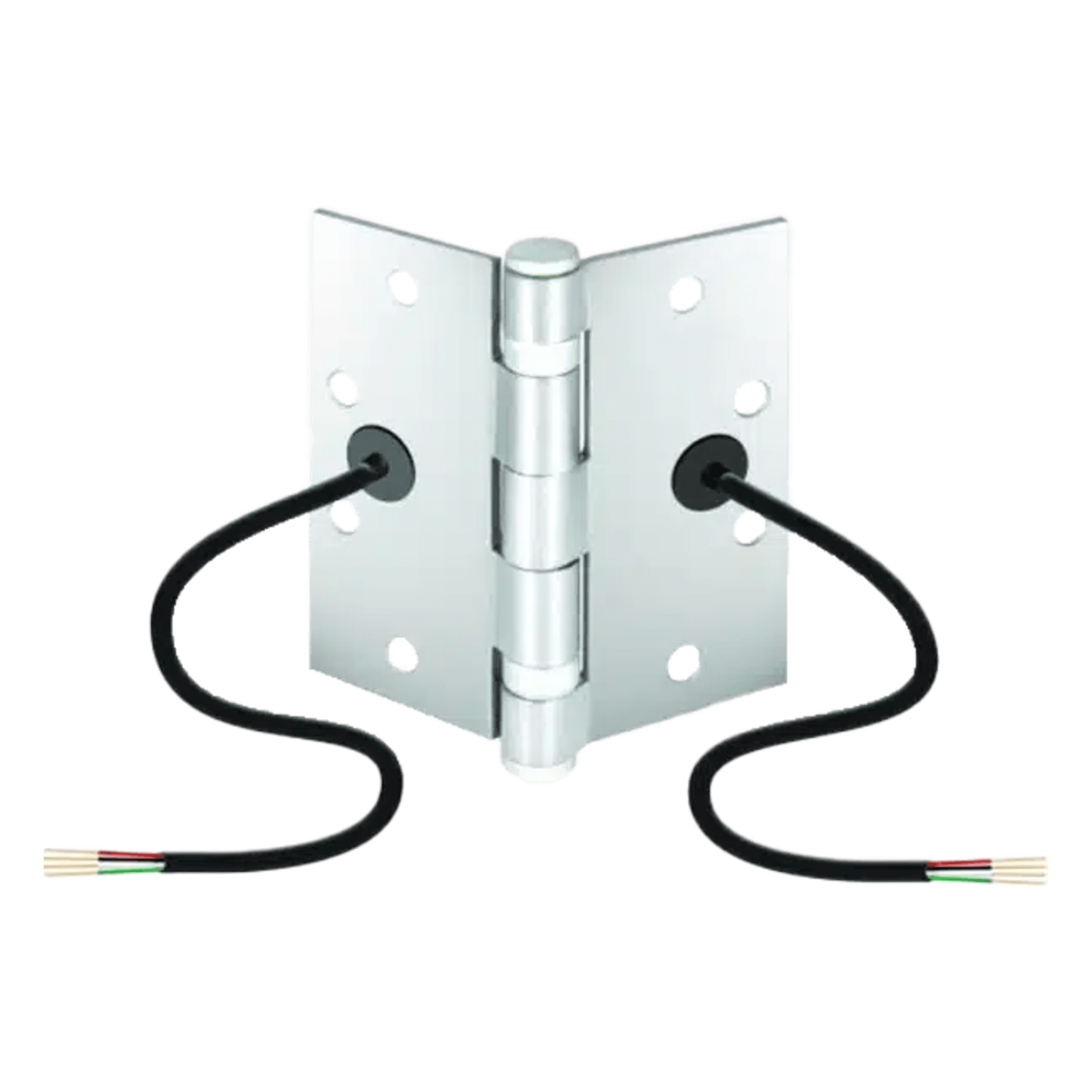 Bisagra de Transferencia Eléctrica / 12-24 VAC/VDC / 4 Hilos 28AWG / 5 Nudillos / Acero Anti-Vandalismo / Energía y Datos — ENFORCER SECOLARM · SKU SD-H412