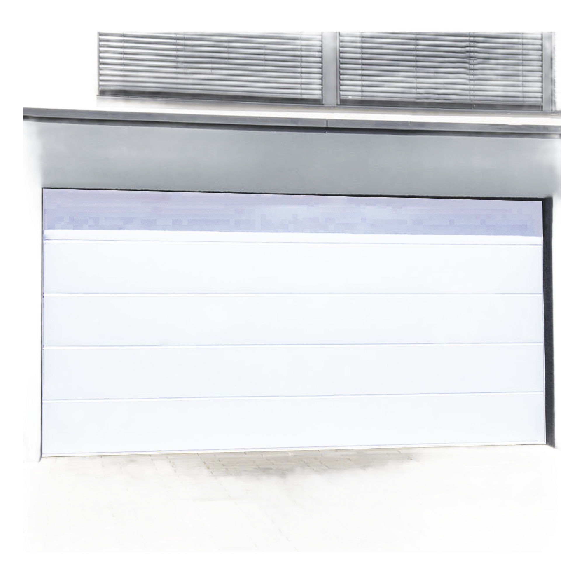 Puerta de Garage / Línea Central / Aislada / Estilo Americano / 10×9 pies (3.05×2.74 m) / Poliuretano 43 mm / Calibre 26 / 5 Secciones — ACCESSPRO · SKU GARAGE-109