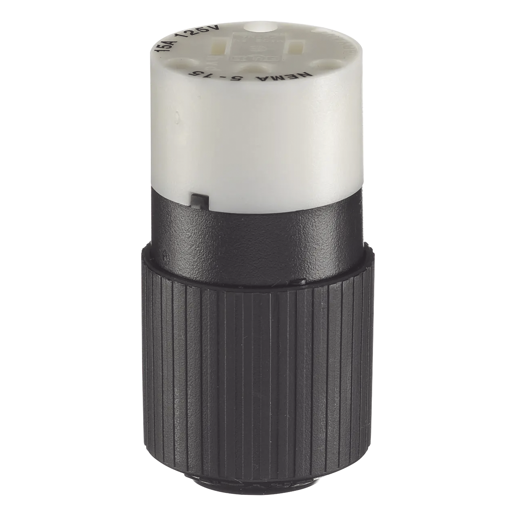 Conector Hembra / 15 A / 125 V / 2 Polos 3 Hilos / NEMA 5-15R / Grado Industrial / 2.95 x 1.52 x 1.38 in — HUBBELL · SKU HUB-BRY-5269-NC