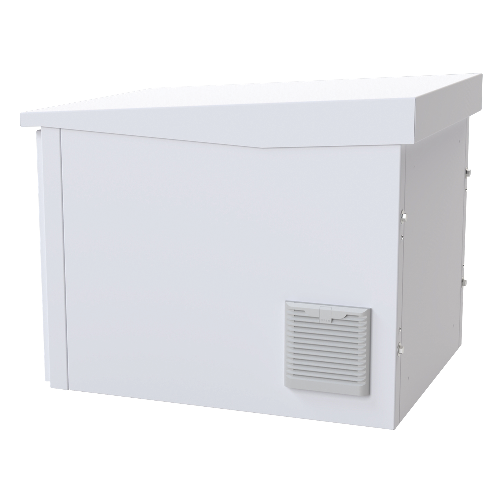 Gabinete Exterior para Rack / 9 UR / Profundidad 705 mm (2.3 ft) / IP54 / Acero Calibre 18 / Ventilador y Termostato / Aislante Poliuretano
