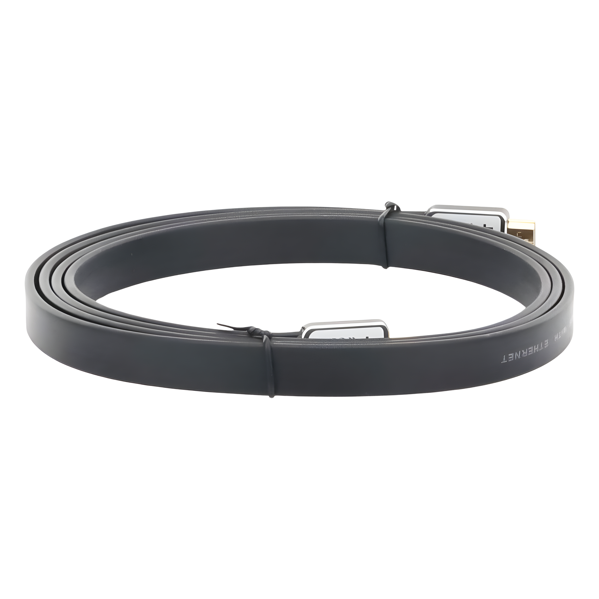 Cable HDMI Plano / 4K Ultra HD / 1.8 m (5.90 ft) / Conectores Oro 24K / Audio Dolby TrueHD / 120Hz-480Hz