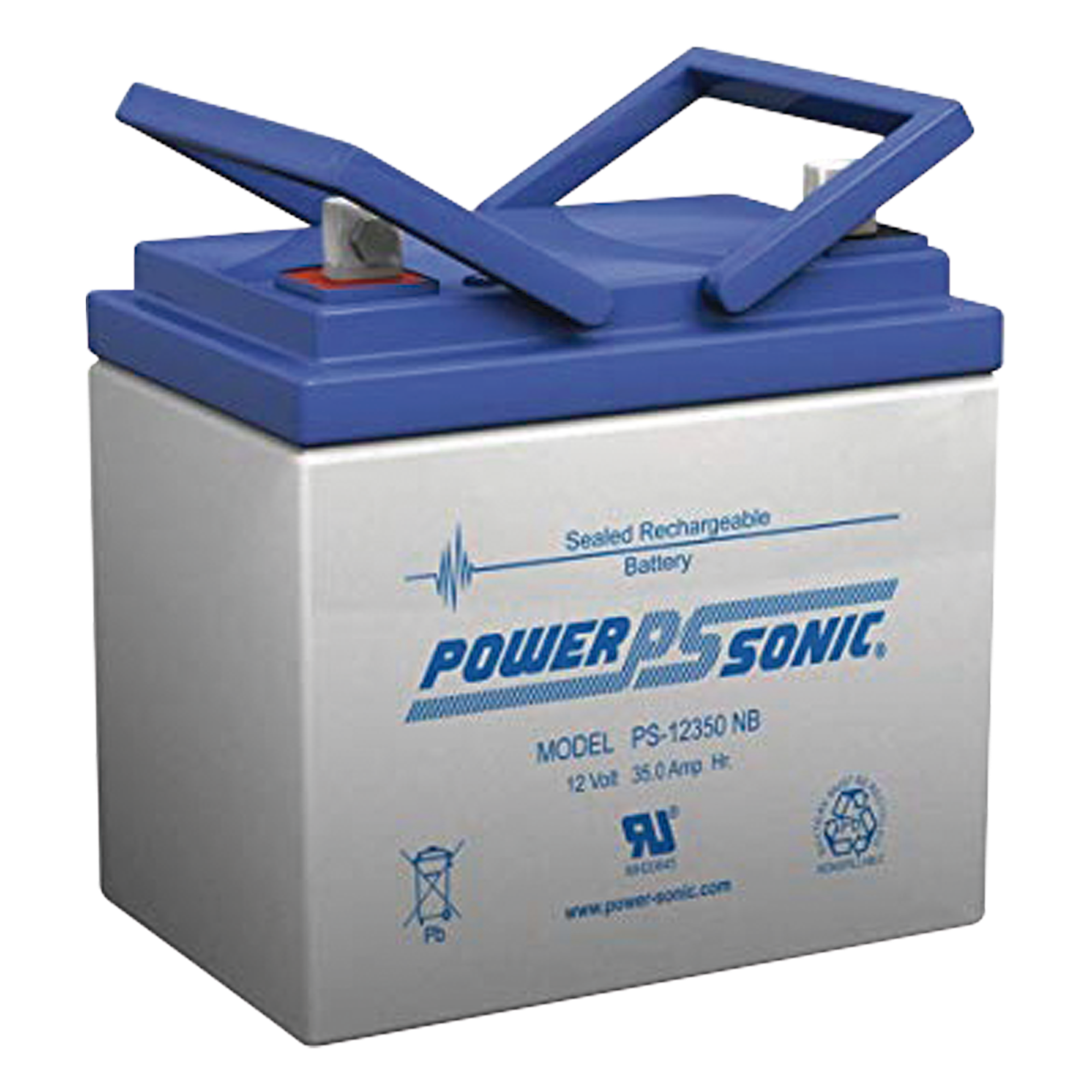 Batería de Respaldo AGM/VRLA / 12V / 33Ah @20hr / Terminales NB / 5 Años Vida Útil / UL Reconocida — POWER SONIC · SKU PS-12330-NB
