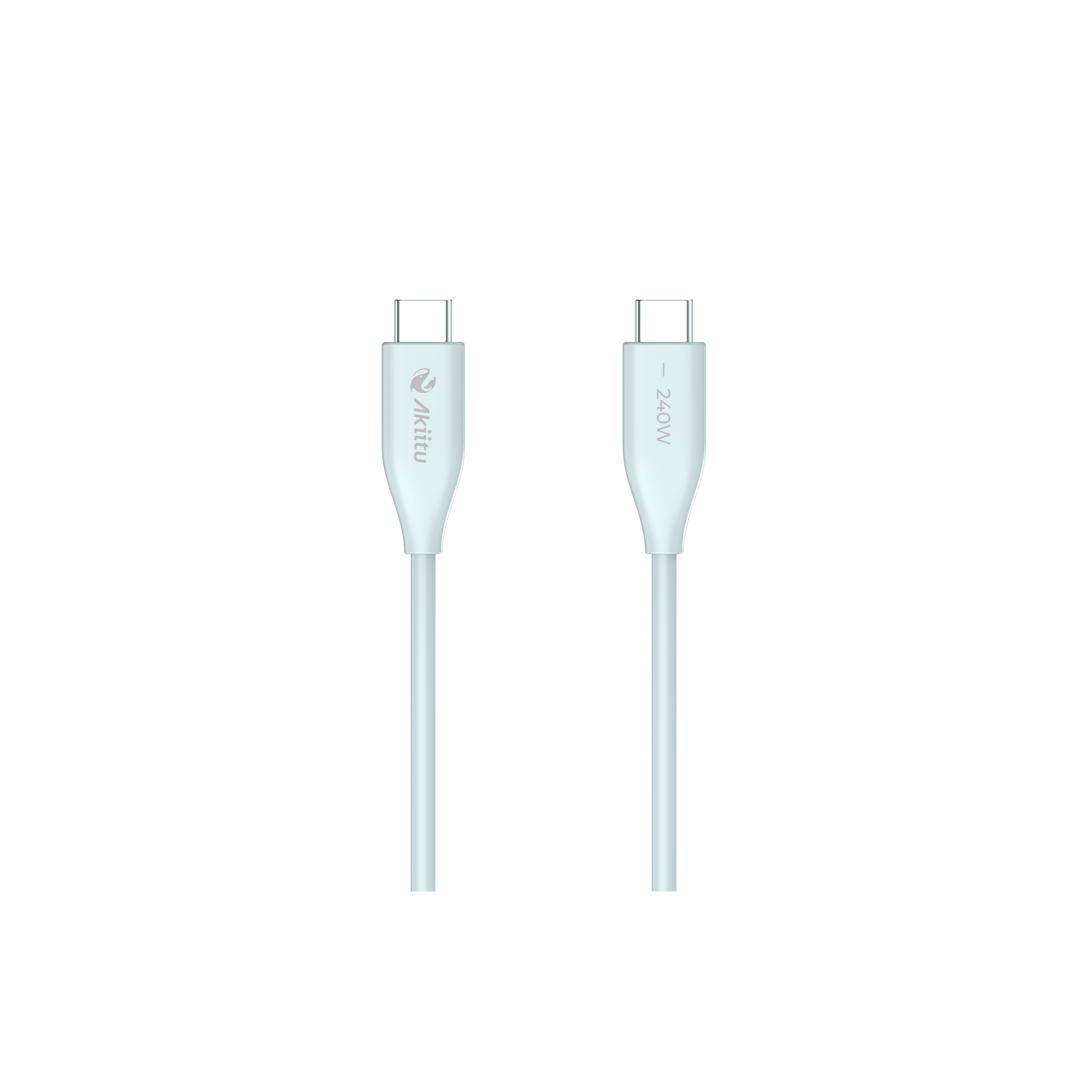 Cable de Carga USB-C a C 1.5 Metros / Tecnología GaN (Nitruro de Galio) / Fast-Charging  / Potencia 240W / Velocidad Transferencia 480 Mbps / Material Silicona No Tóxica /  Conector Aluminio Anodizado 