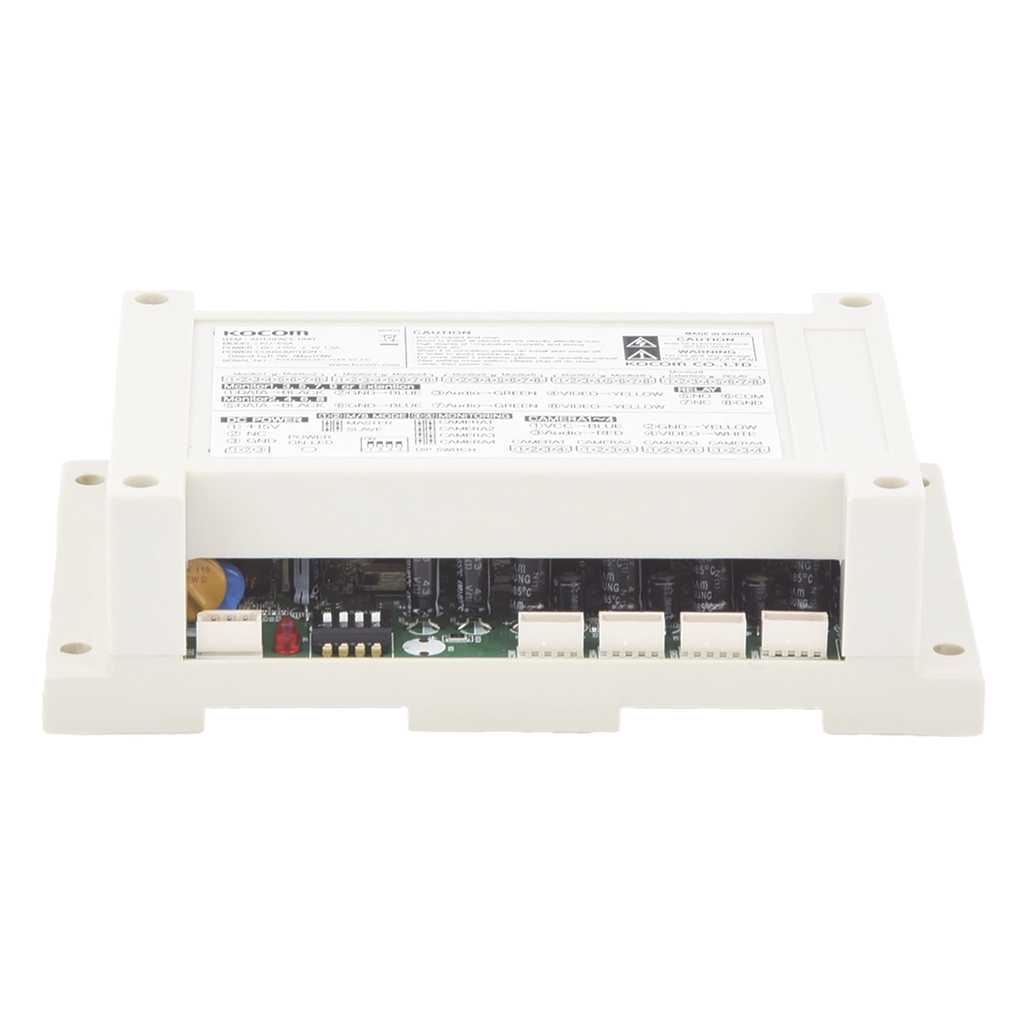 Distribuidor de monitores / 10 a 16 monitores / 4 frentes de calle / 145 x 90 x 40 mm / 5.7 x 3.5 x 1.6 in