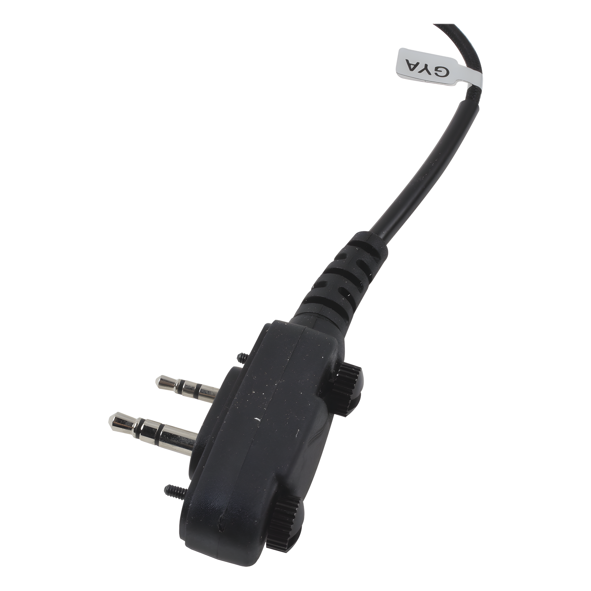 Micrófono de Solapa con Auriculares / Gancho de Oreja Suave / Cable Retráctil 2.5' (0.76 m) / Conector 2 Pines con Tornillos / Fibra Trenzada / Carcasa Policarbonato