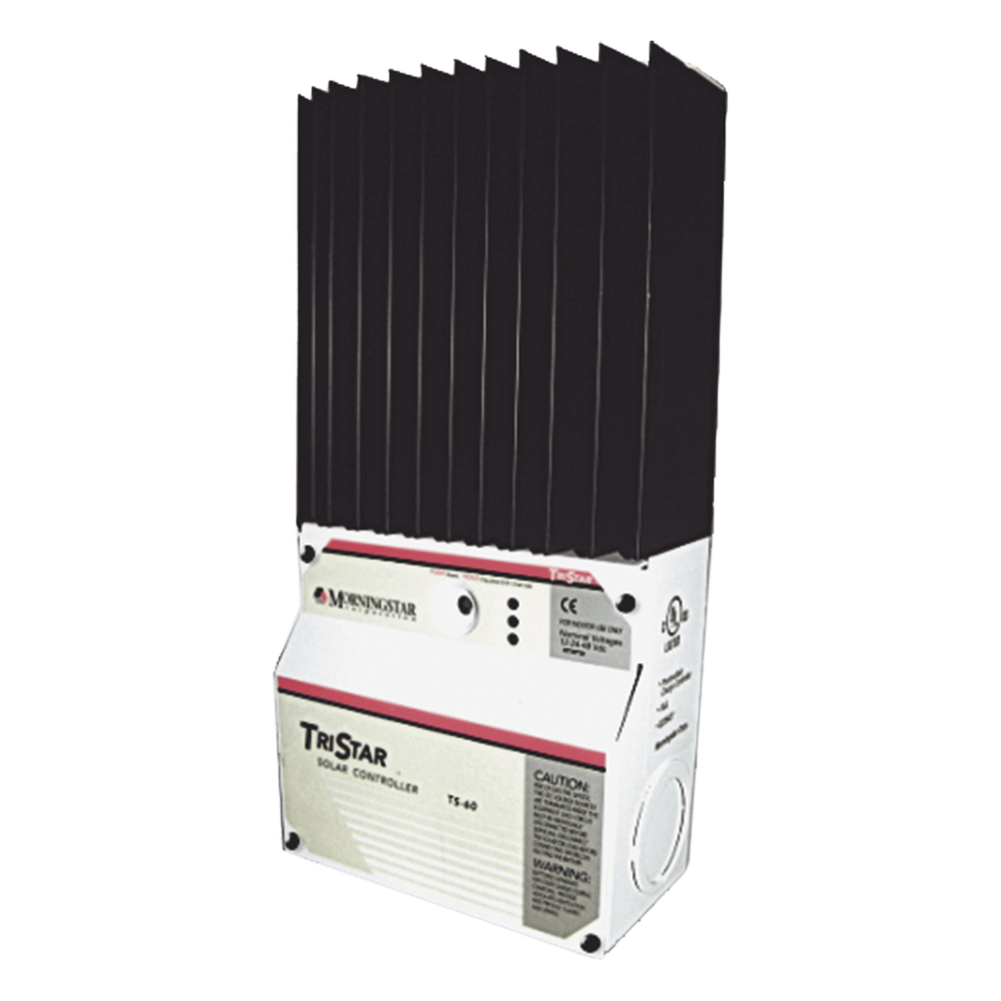 Controlador de Carga Solar PWM / 45 A / 12V 24V 48V / Puerto RS-232 / Hasta 4 kW / 7 Preajustes / Operación hasta 60°C / 13.1 ft² Disipador — MORNINGSTAR · SKU TS-45