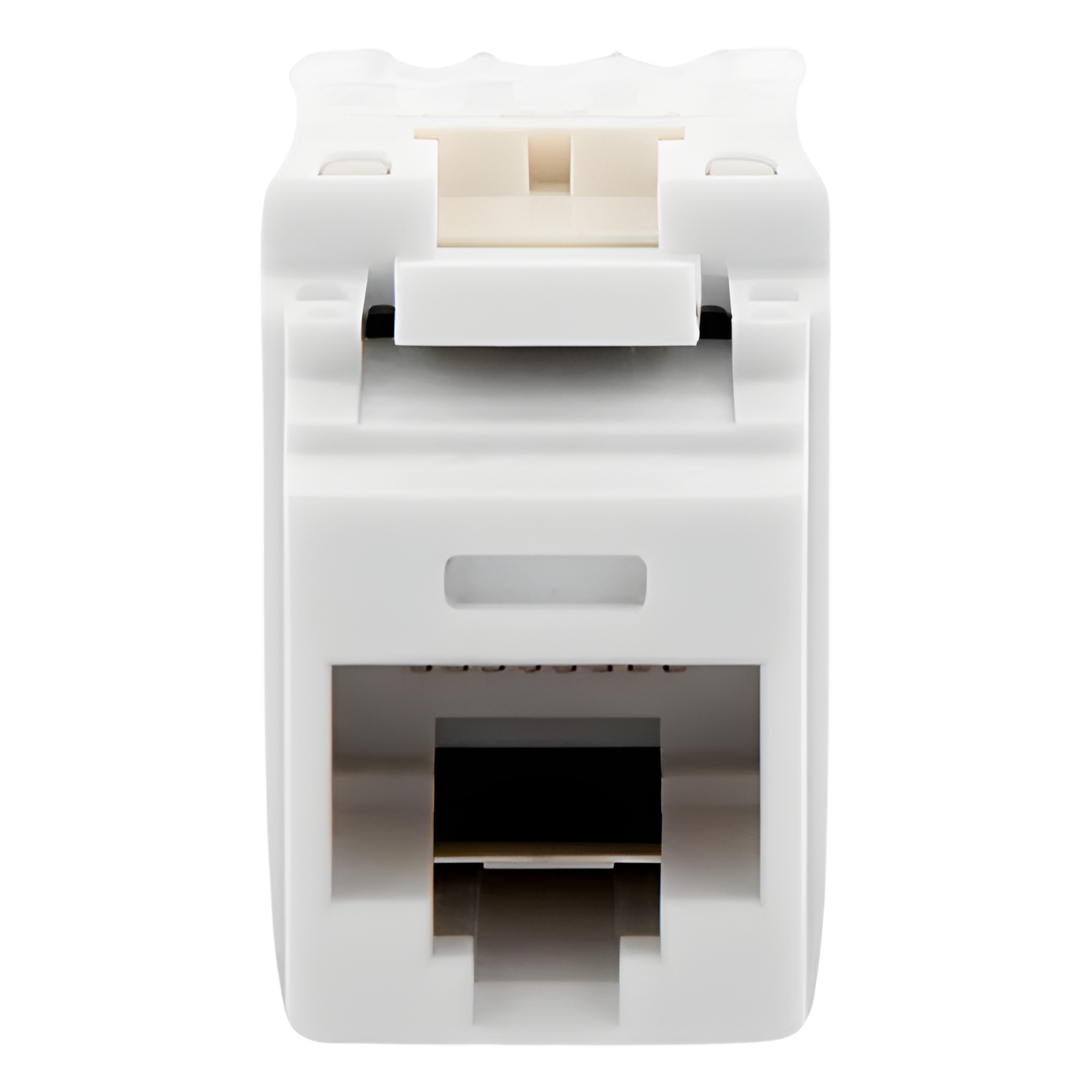Jack Keystone / Cat 5e / RJ45 / Terminación 110 / T568A/B / 1 Puerto / Blanco