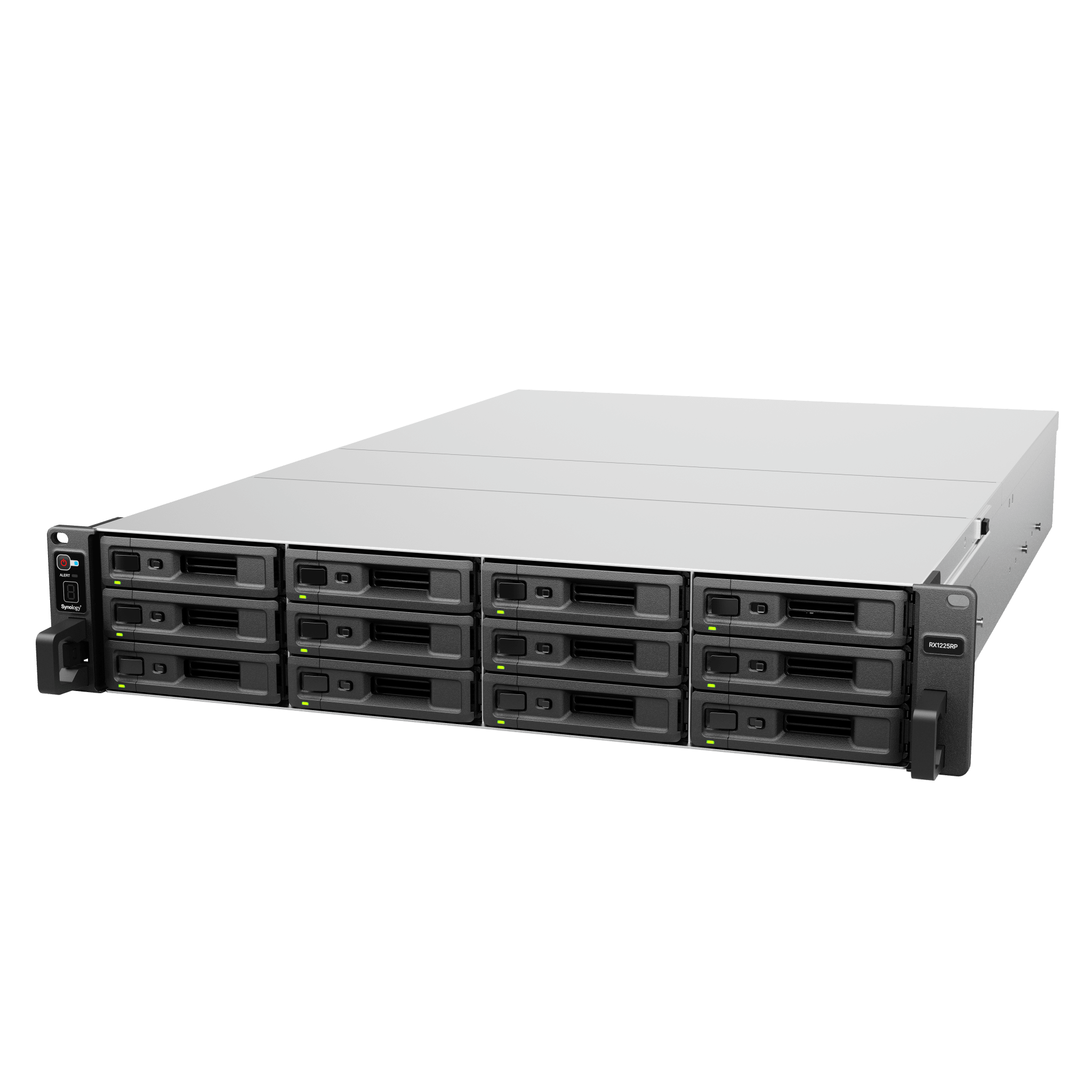 Unidad de Expansión Rack / 12 Bahías SATA 3.5"/2.5" / Intercambio en Caliente / Fuente Redundante / 2U / 4 Ventiladores 80 mm — SYNOLOGY · SKU RX1225RP