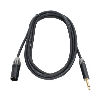 Cable de Audio | XLR 3 Polos Macho a Plug 1/4 in mono | Conector Seetronic Serie M SCMF3 - MP2X | Longitud 3m