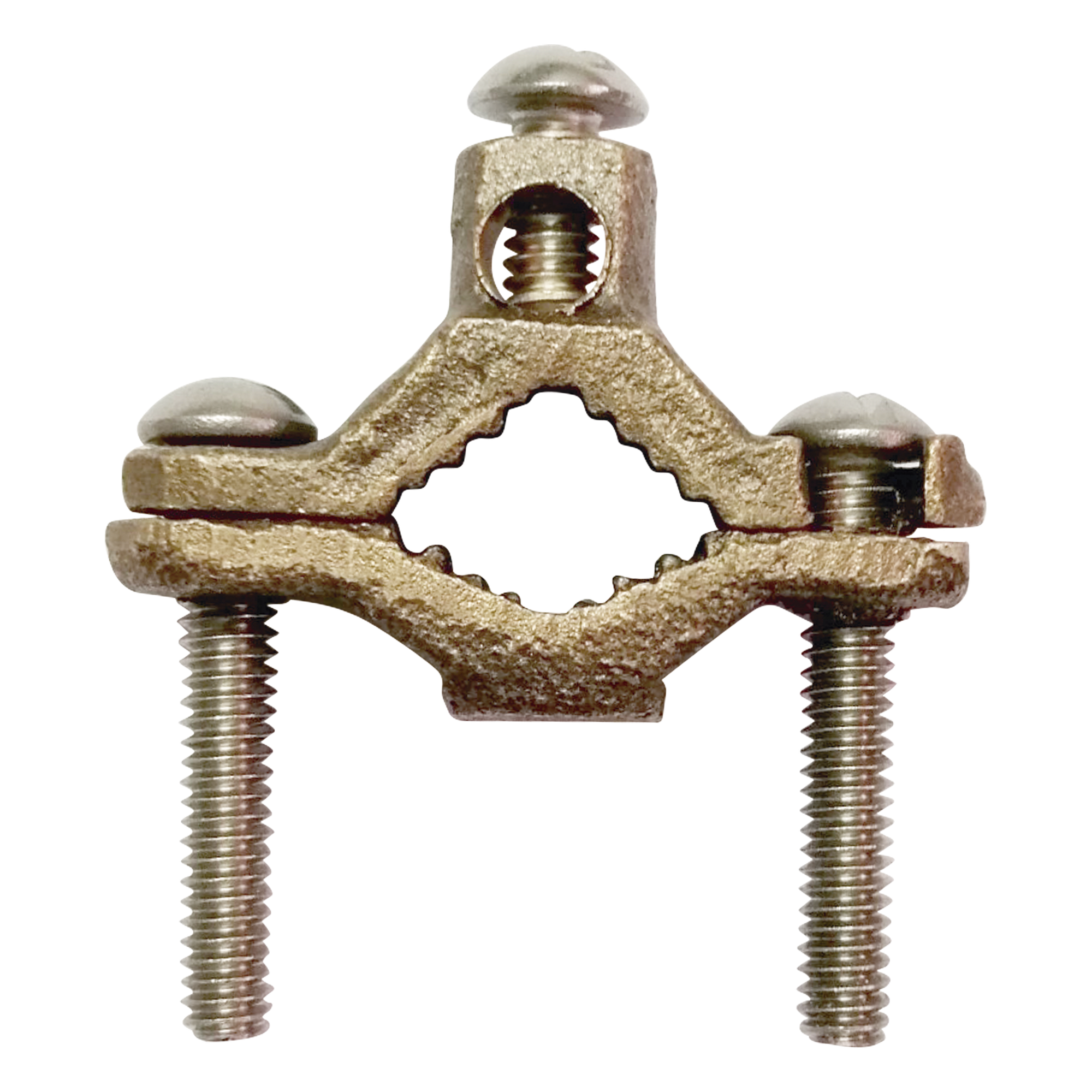 Conector Tubo a Cable / Bronce 100% / Tubo hasta 1 1/4 in (31.75 mm) / Cable 4 AWG / Aterrizaje Torres TZ / Sin Soldadura — LINKEDPRO BY EPCOM · SKU LP-CTZ-114